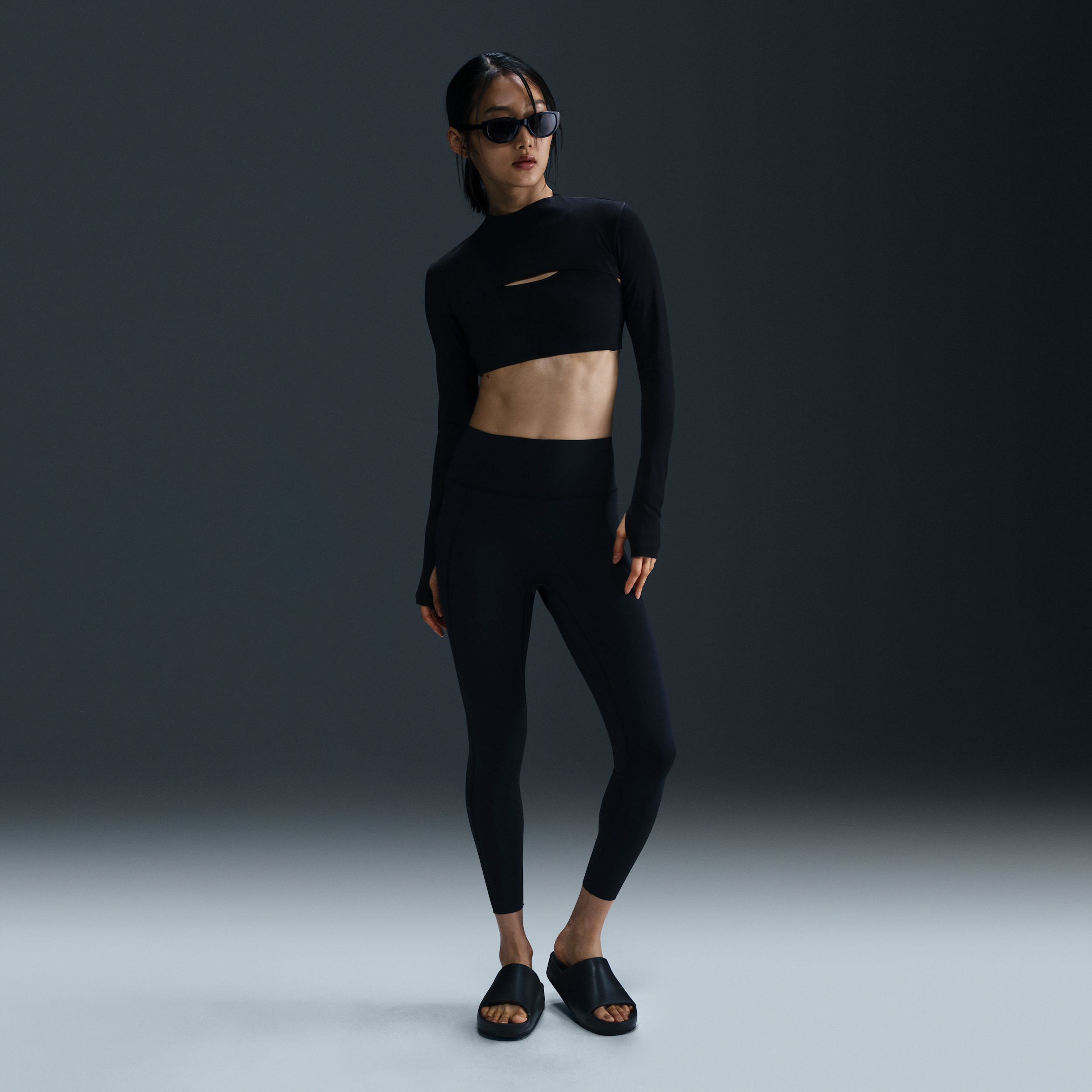 【ナイキ(NIKE)公式ストア】ナイキ ユニバーサ ウィメンズ ミディアムサポート ハイウエスト 7/8 レギンス ポケット付き HQ6814-010 ブラック 【ナイキ(NIKE)公式ストア】ナイキ ユニバーサ ウィメンズ ミディアムサポート ハイウエスト 7/8 レギンス ポケット付き HQ6814-010 ブラック