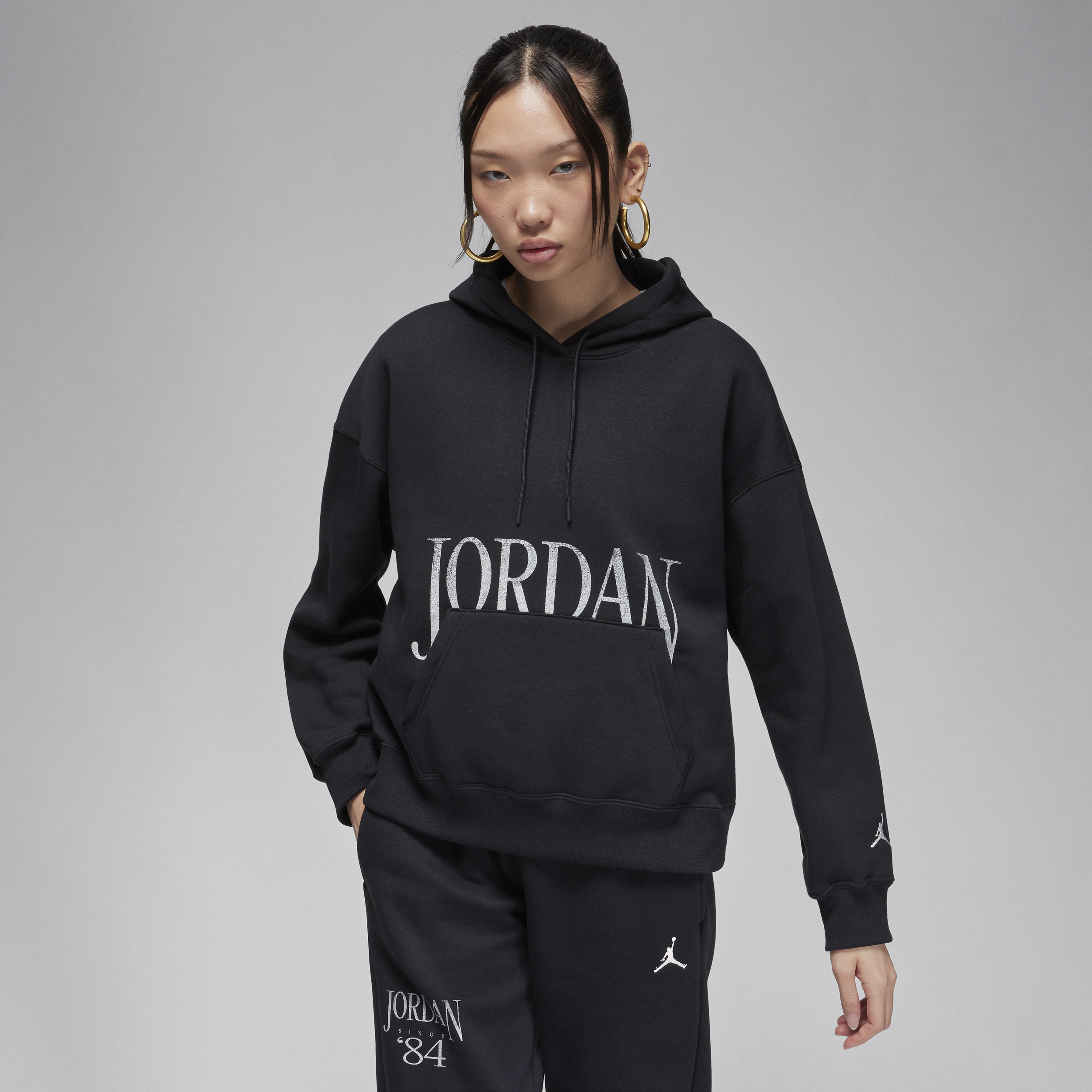 【ナイキ(NIKE)公式ストア】ジョーダン ブルックリン フリース ウィメンズ プルオーバー パーカー FN5435-010 ブラック 【ナイキ(NIKE)公式ストア】ジョーダン ブルックリン フリース ウィメンズ プルオーバー パーカー FN5435-010 ブラック