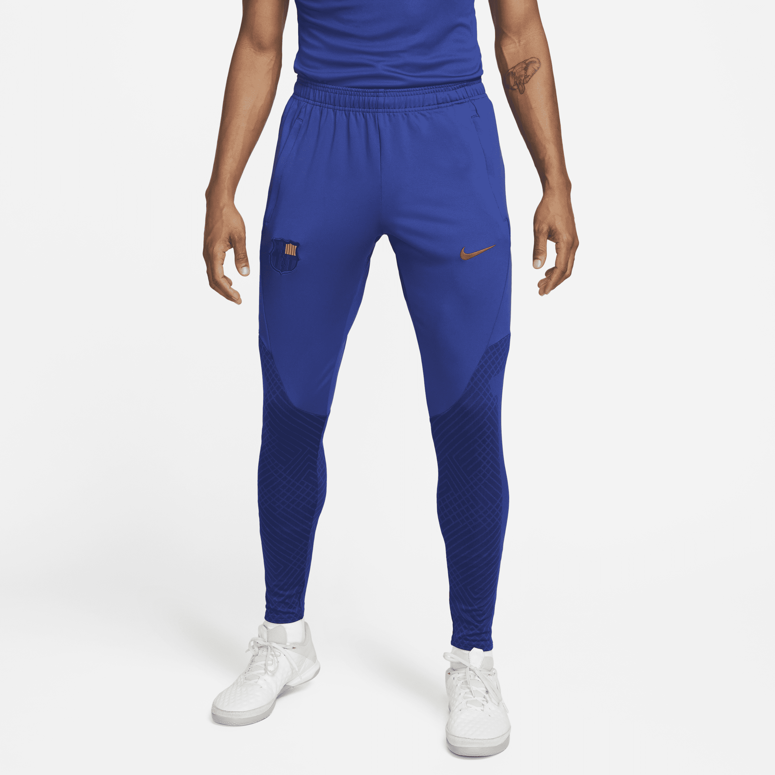 Barcelona Strike Nike Dri-FIT-fodboldbukser til mænd - blå