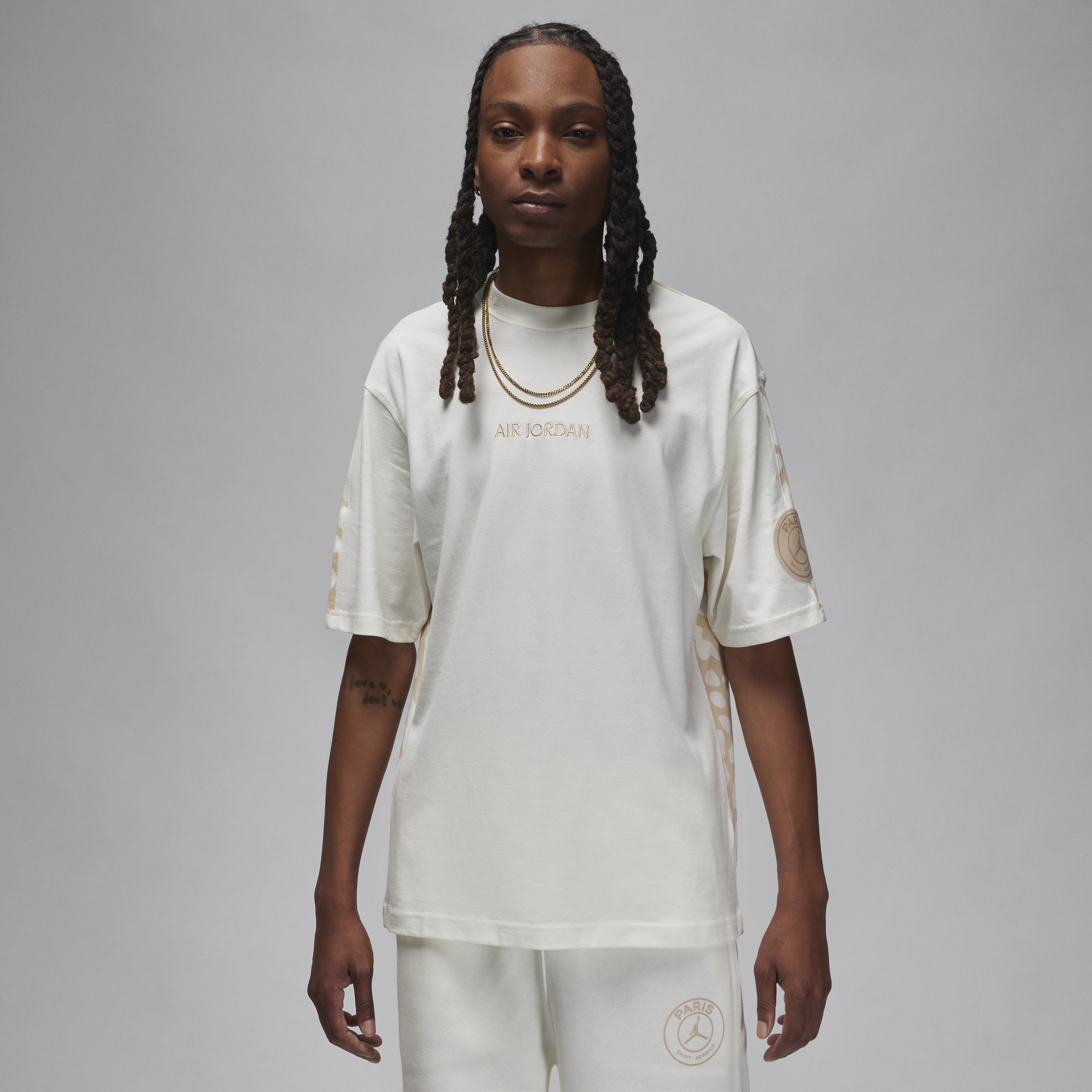 Nike Paris Saint-Germain Wordmark Heritage 85 T-shirt til mænd - hvid