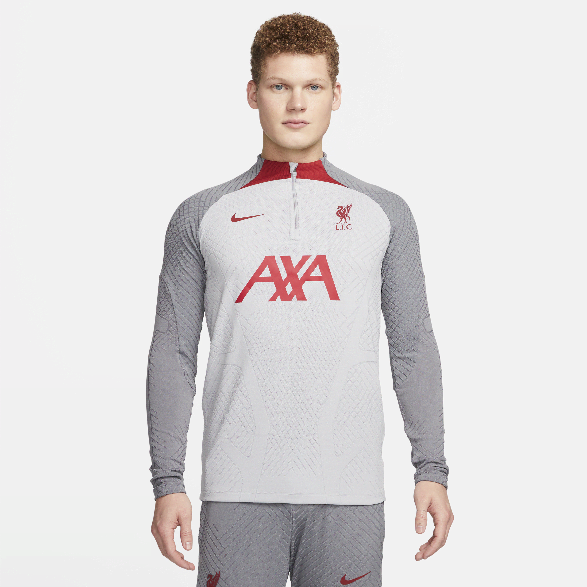 Liverpool FC Strike Elite Nike Dri-FIT ADV-fodboldtræningstrøje til mænd - grå
