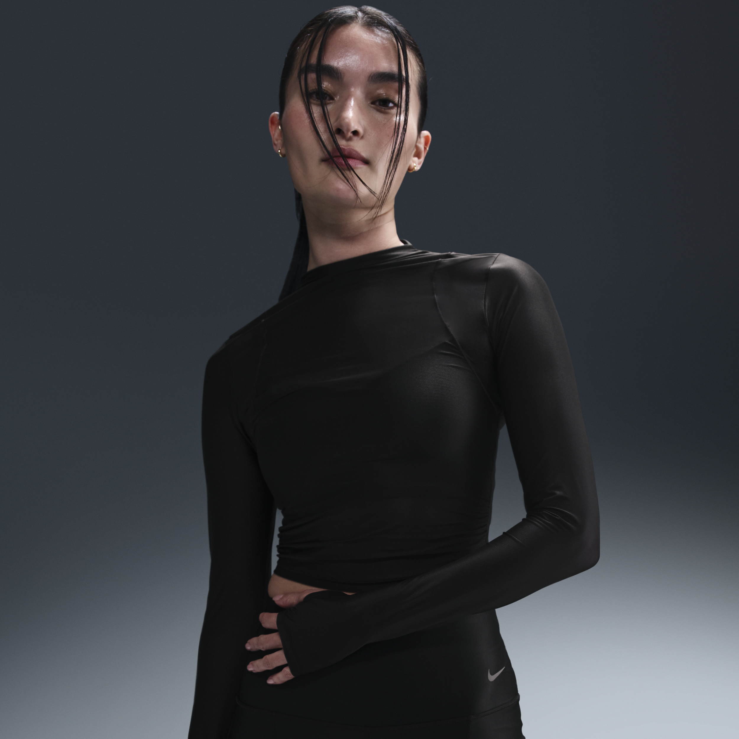 【ナイキ(NIKE)公式ストア】ナイキ ゼンビー ウィメンズ Dri-FIT ロングスリーブ シアー トップ FV7916-010 ブラック 【ナイキ(NIKE)公式ストア】ナイキ ゼンビー ウィメンズ Dri-FIT ロングスリーブ シアー トップ FV7916-010 ブラック