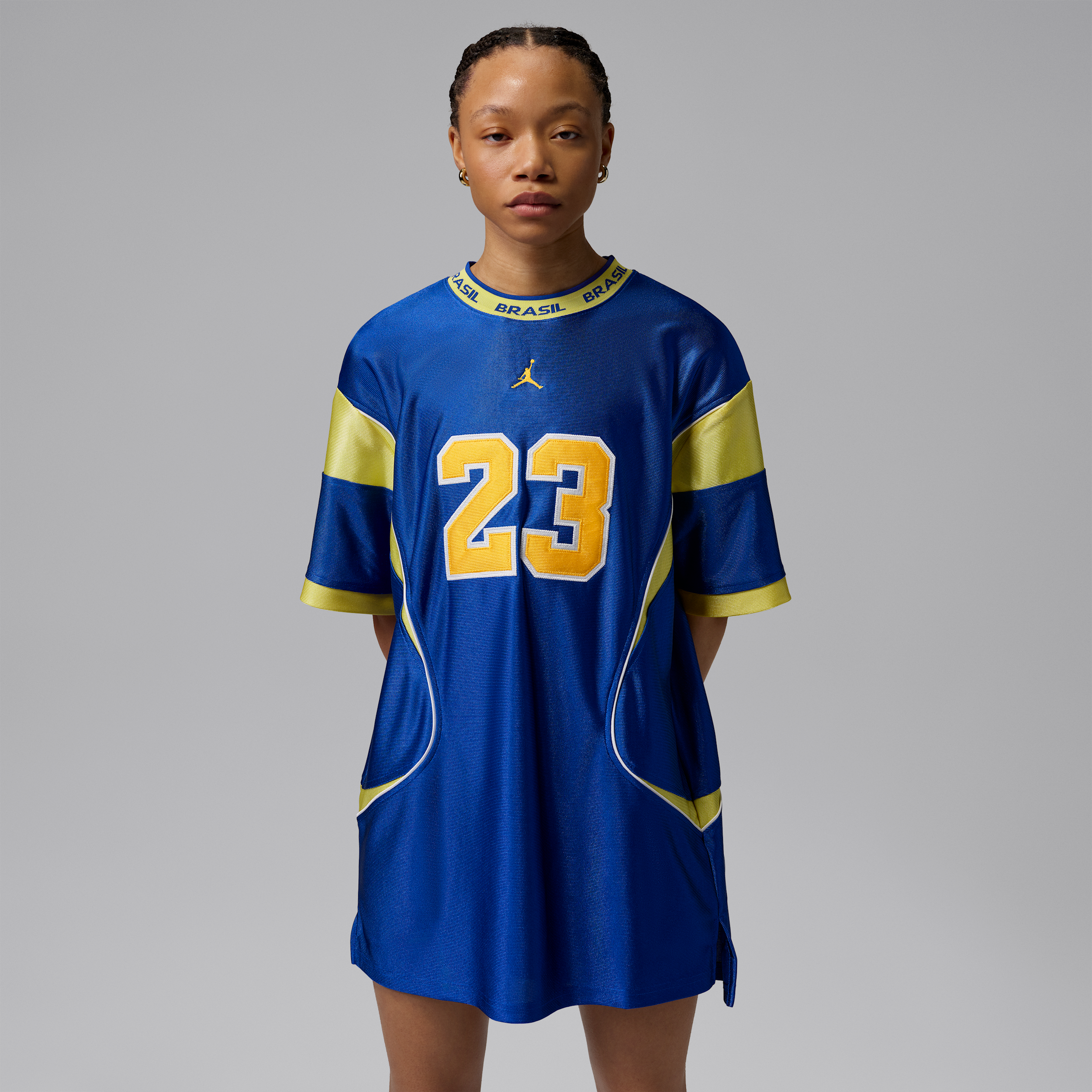 Robe en jersey Jordan Brooklyn Brazil pour femme - Bleu
