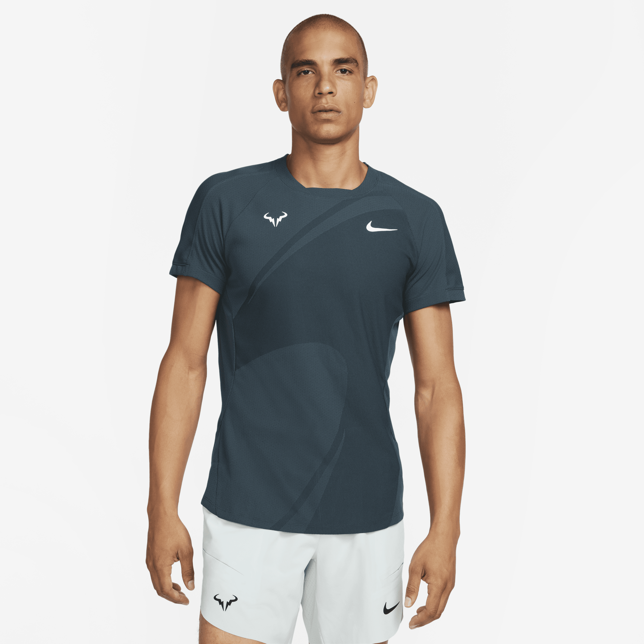 Kortærmet Rafa Nike Dri-FIT ADV-tennisoverdel til mænd - grøn