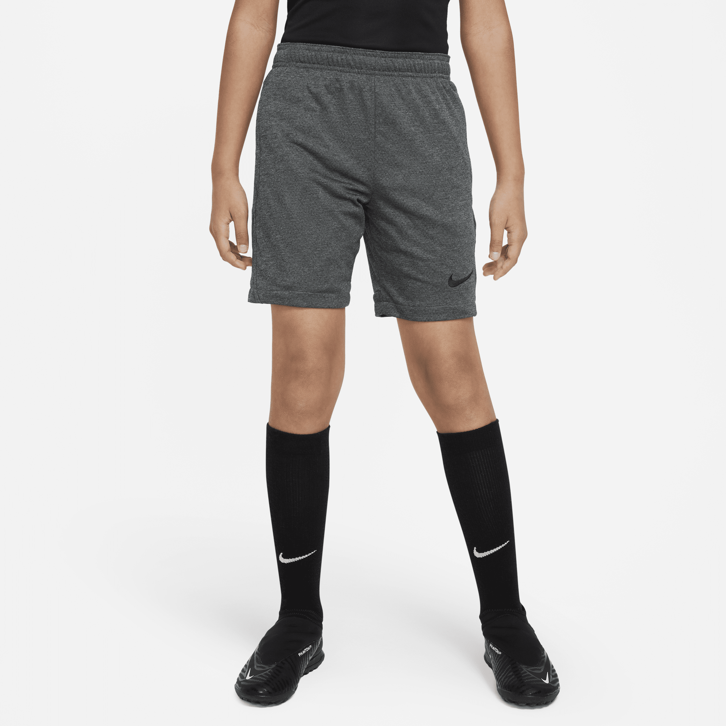 Nike Dri-FIT Academy-fodboldshorts til større børn - grå