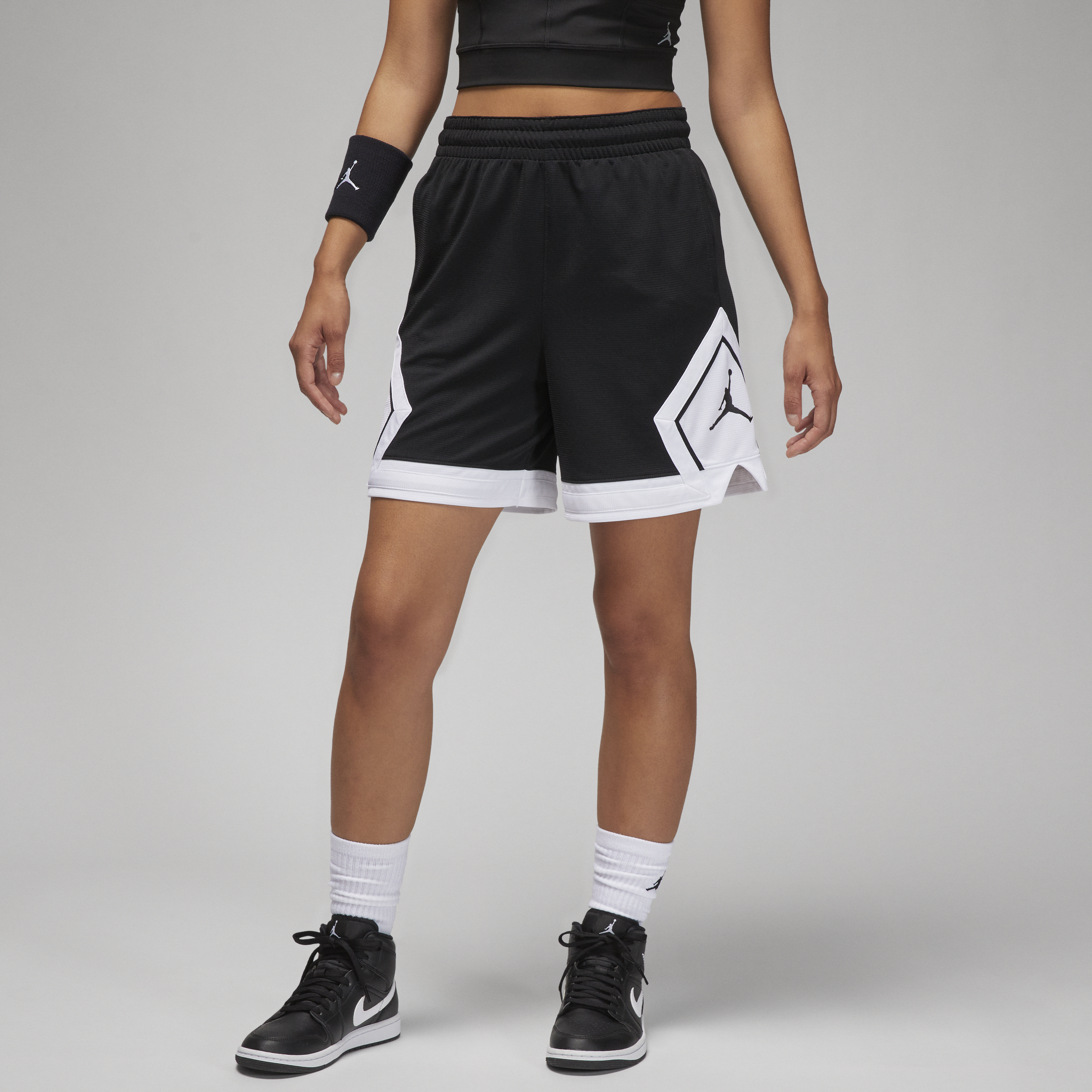 Jordan Sport Diamond-shorts til kvinder - sort