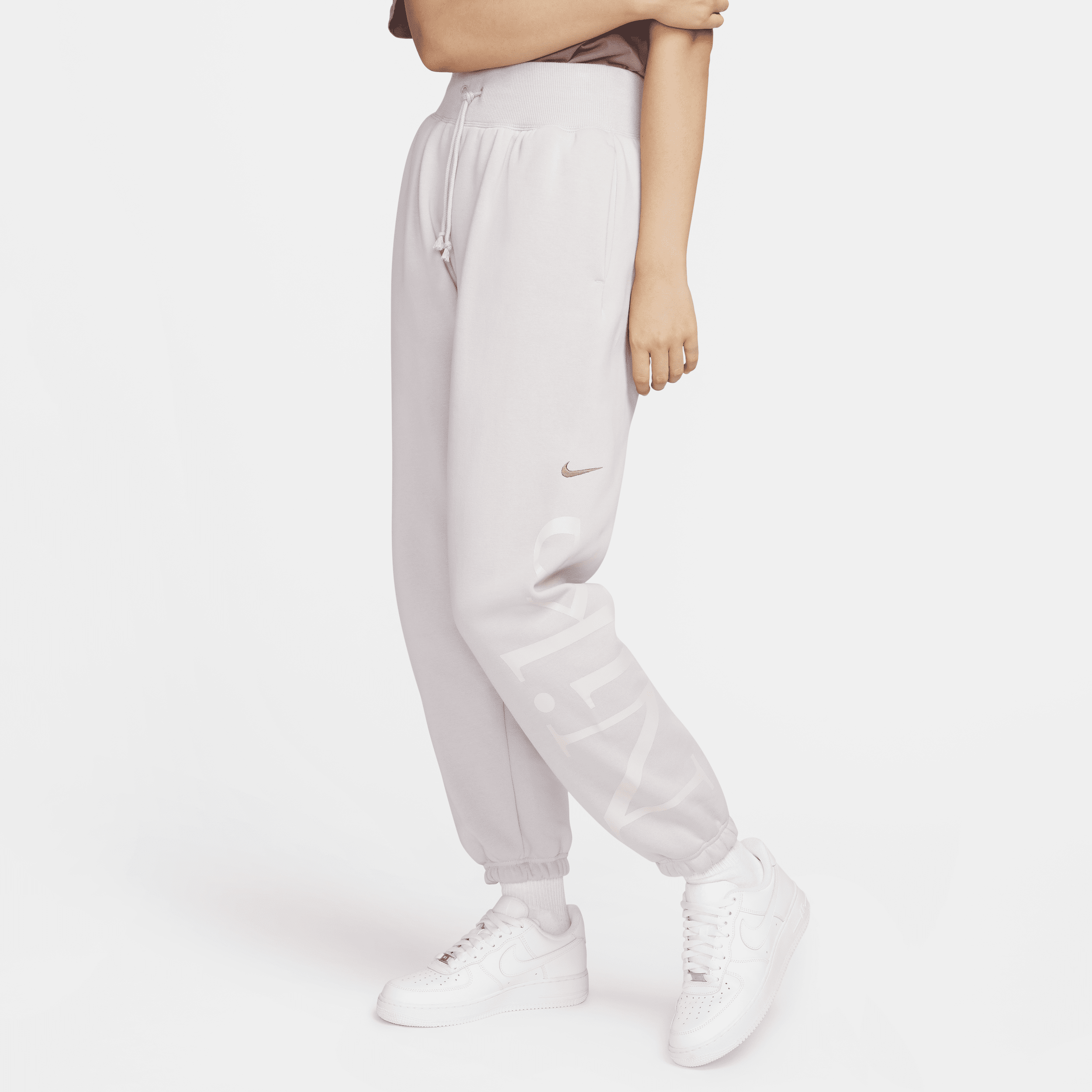 Nike Sportswear Phoenix Fleece oversized joggingbroek met logo voor dames - Paars