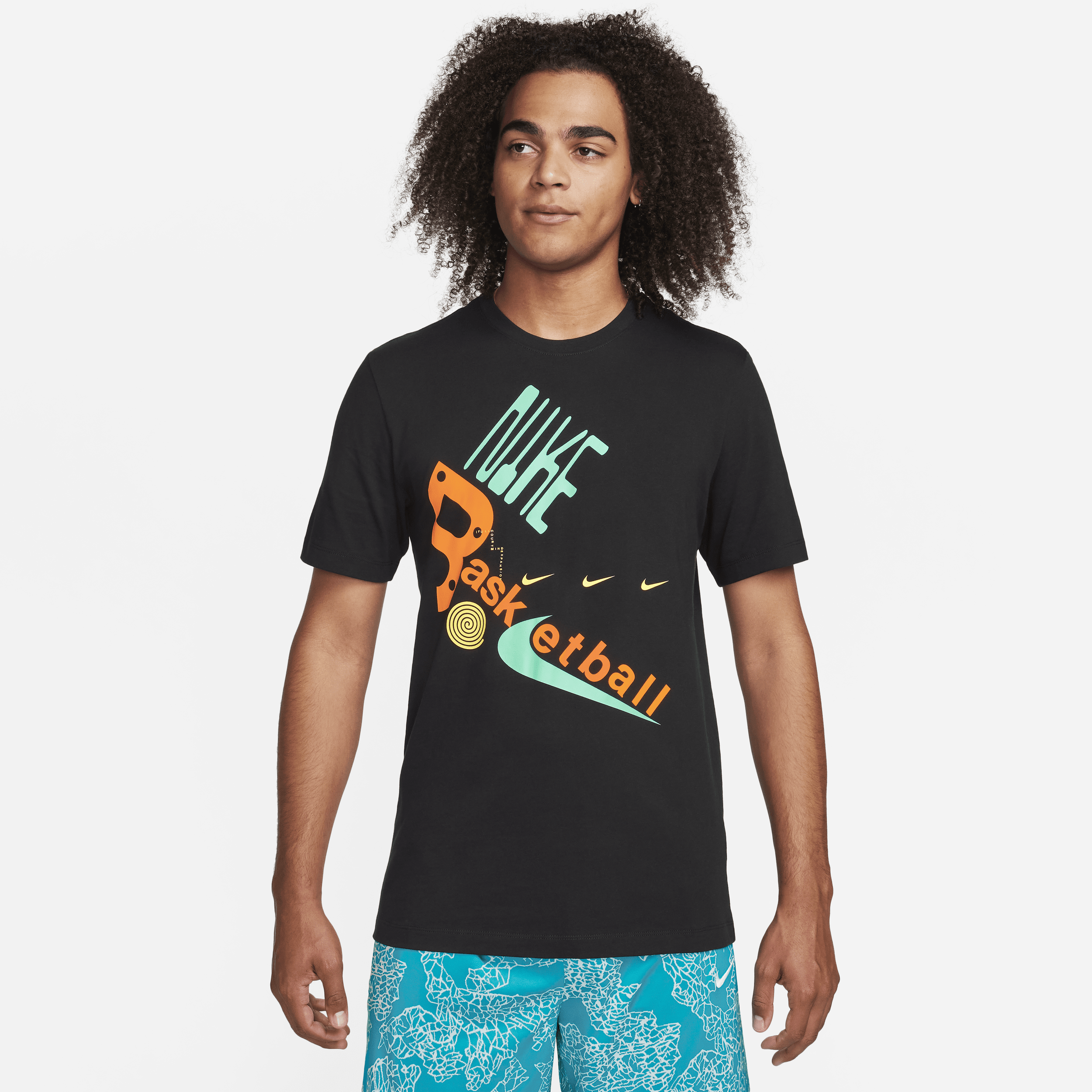 Nike Swoosh-T-shirt til mænd - sort