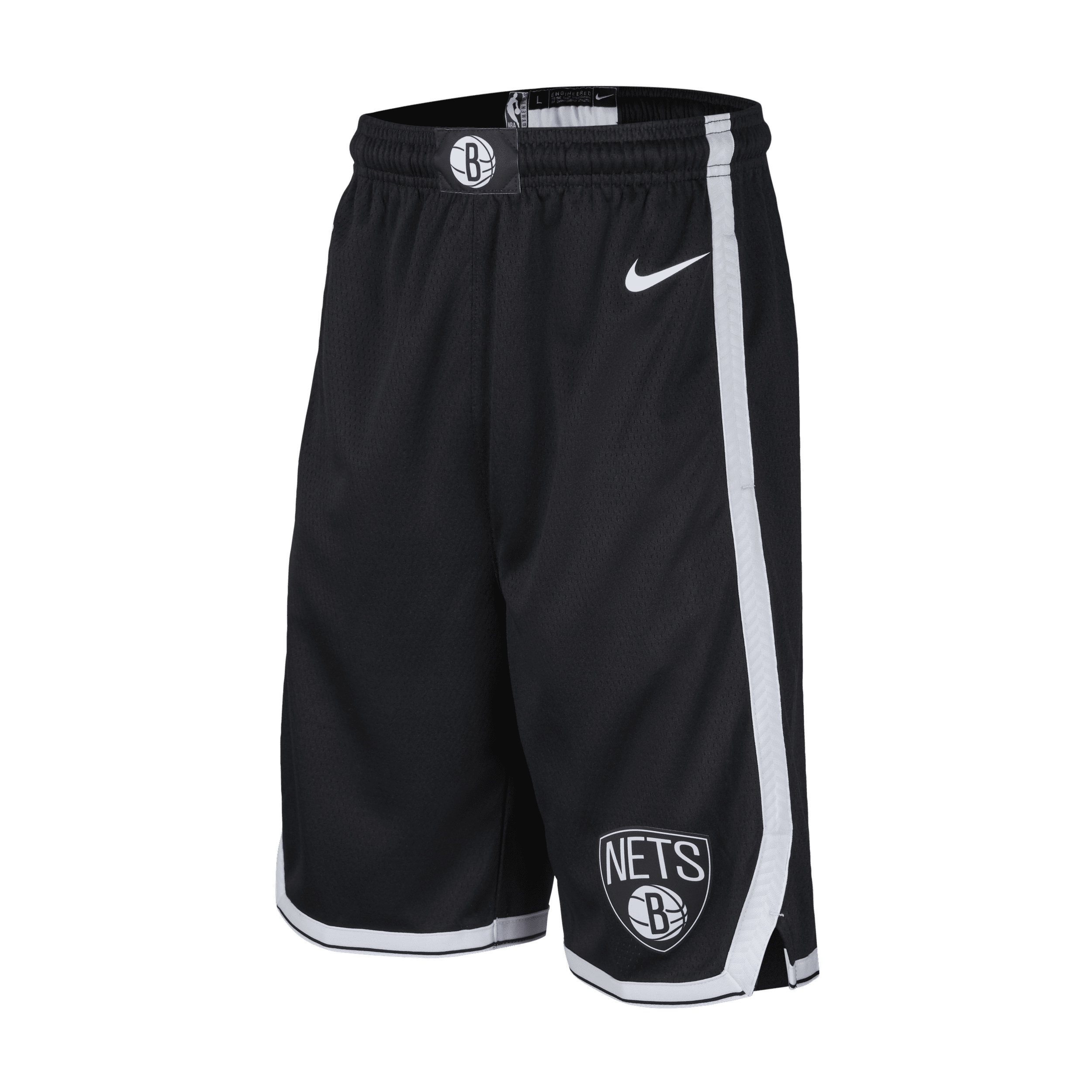 Brooklyn Nets Icon Edition-Nike NBA Swingman-shorts til større børn - sort