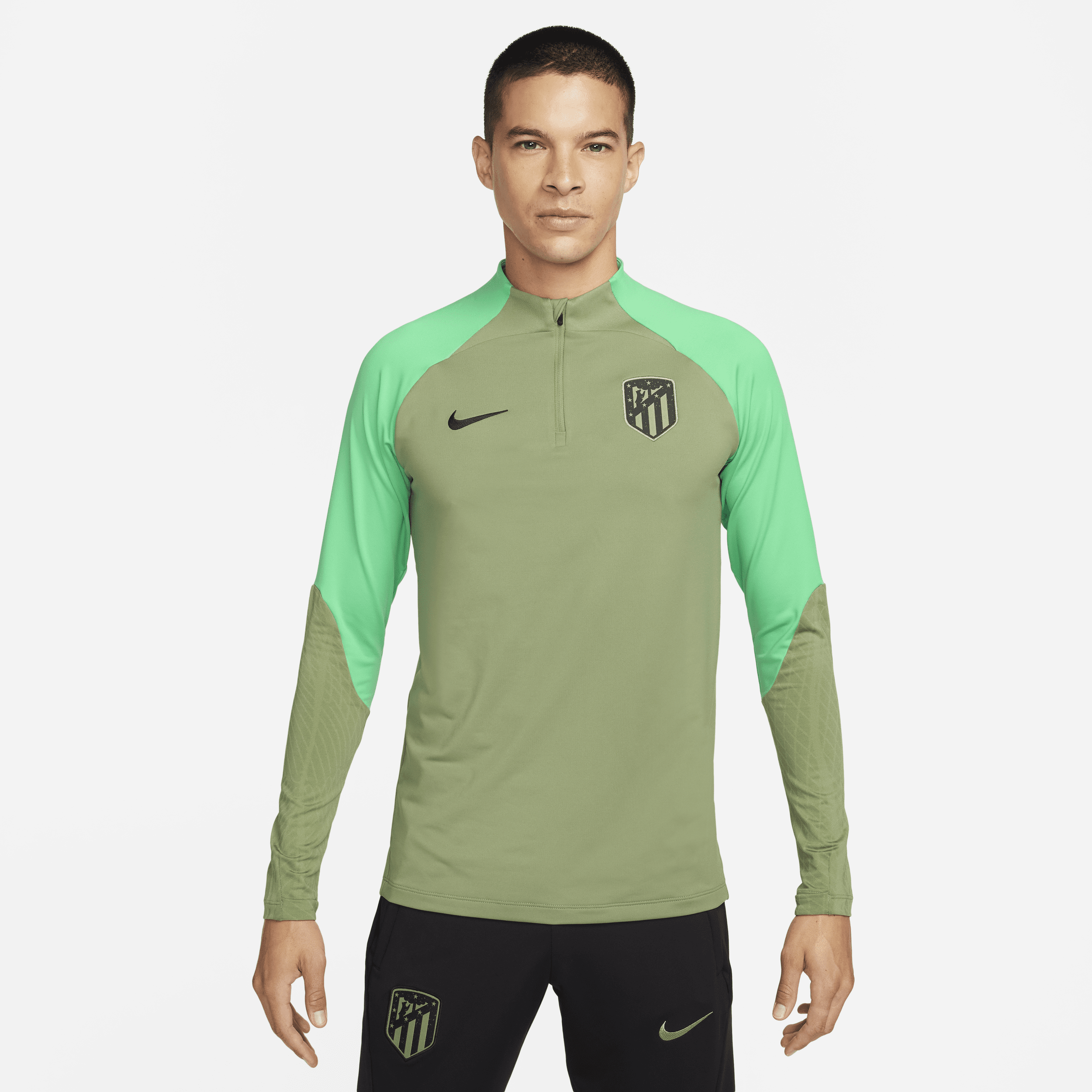 Atlético Madrid Strike Camiseta de entrenamiento de fútbol de tejido Knit Nike Dri-FIT - Hombre - Verde