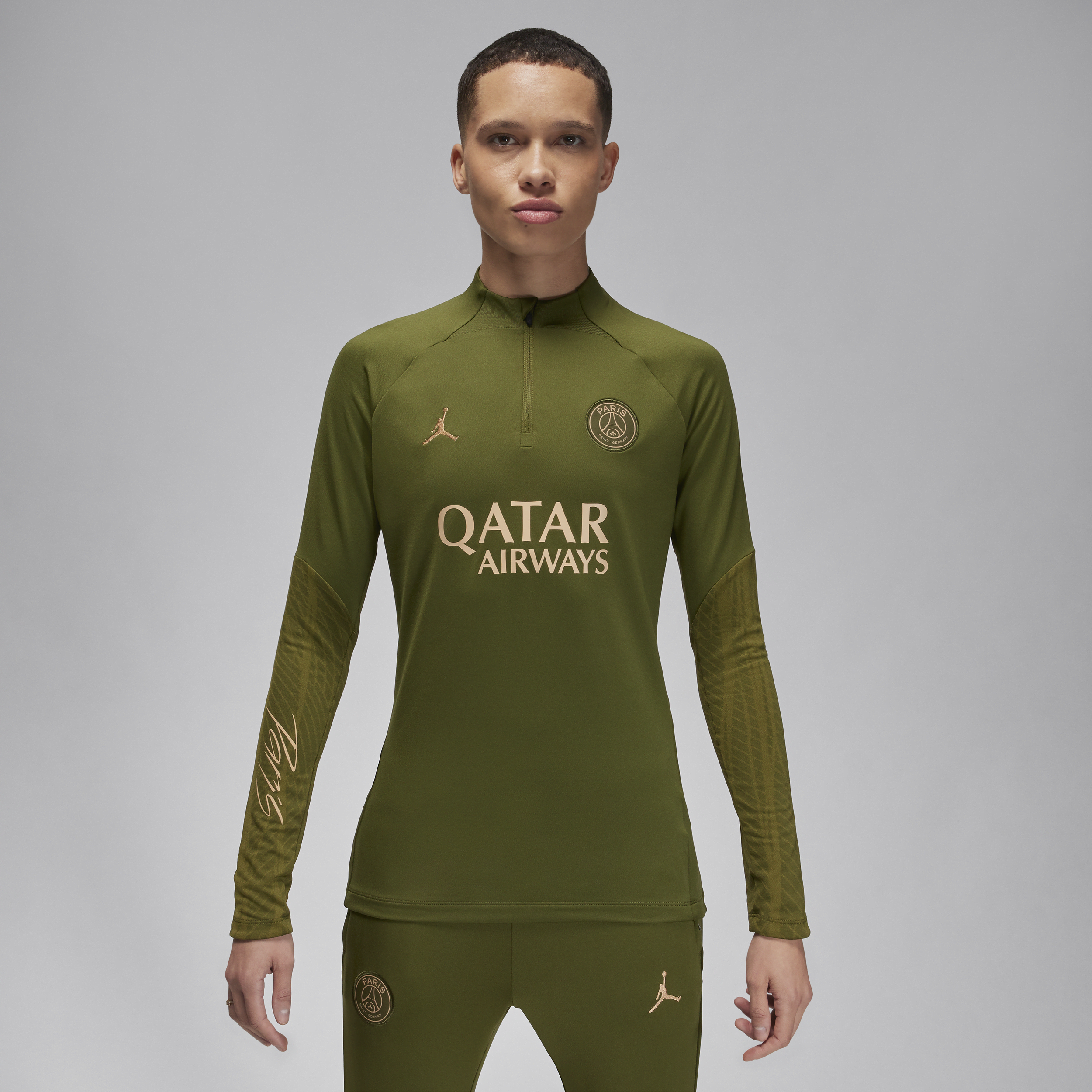 Nike Maglia da calcio per allenamento Jordan Dri-FIT Paris Saint-Germain Strike da donna – Quarta - Verde