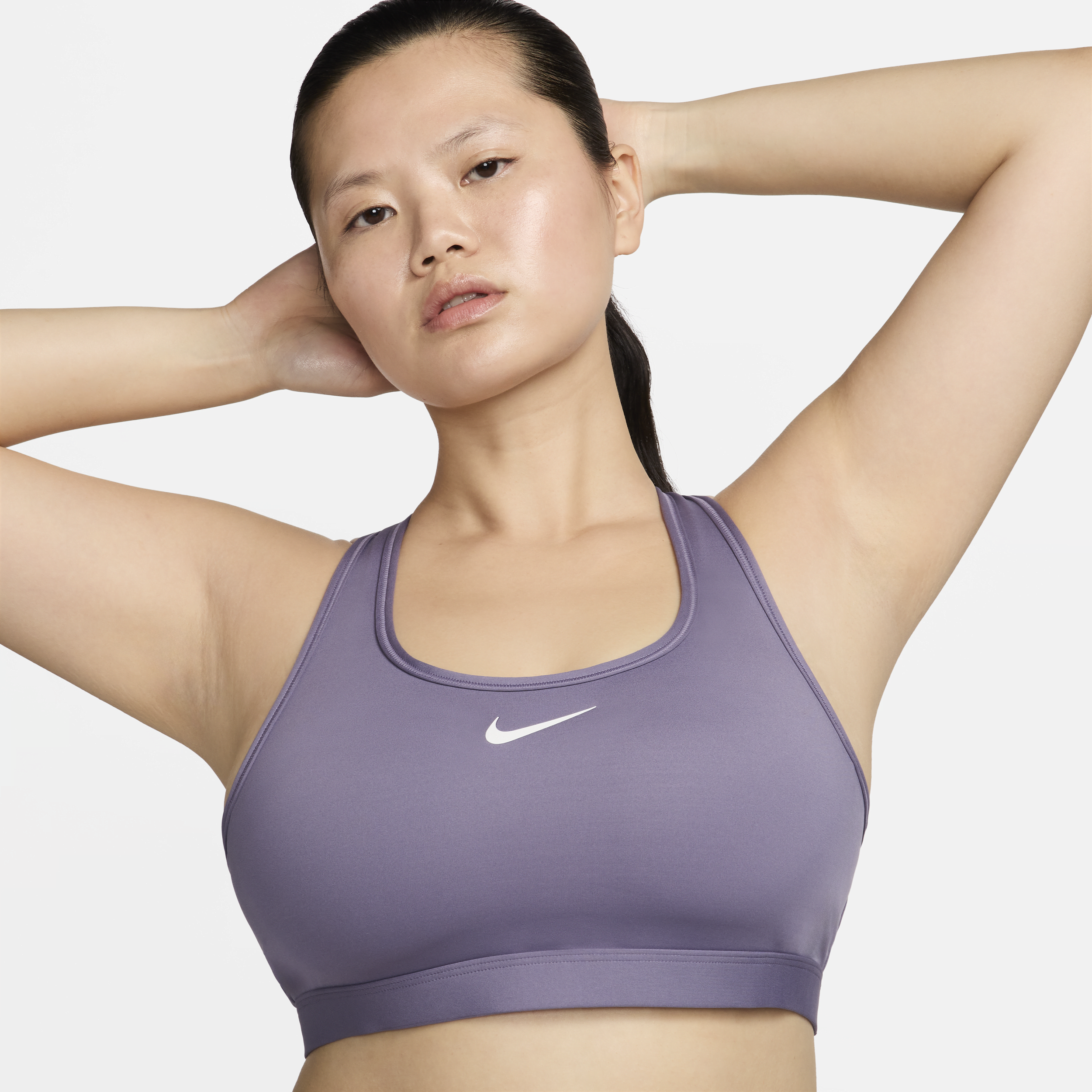 Nike Swoosh Medium Support-sports-bh med indlæg til kvinder - lilla