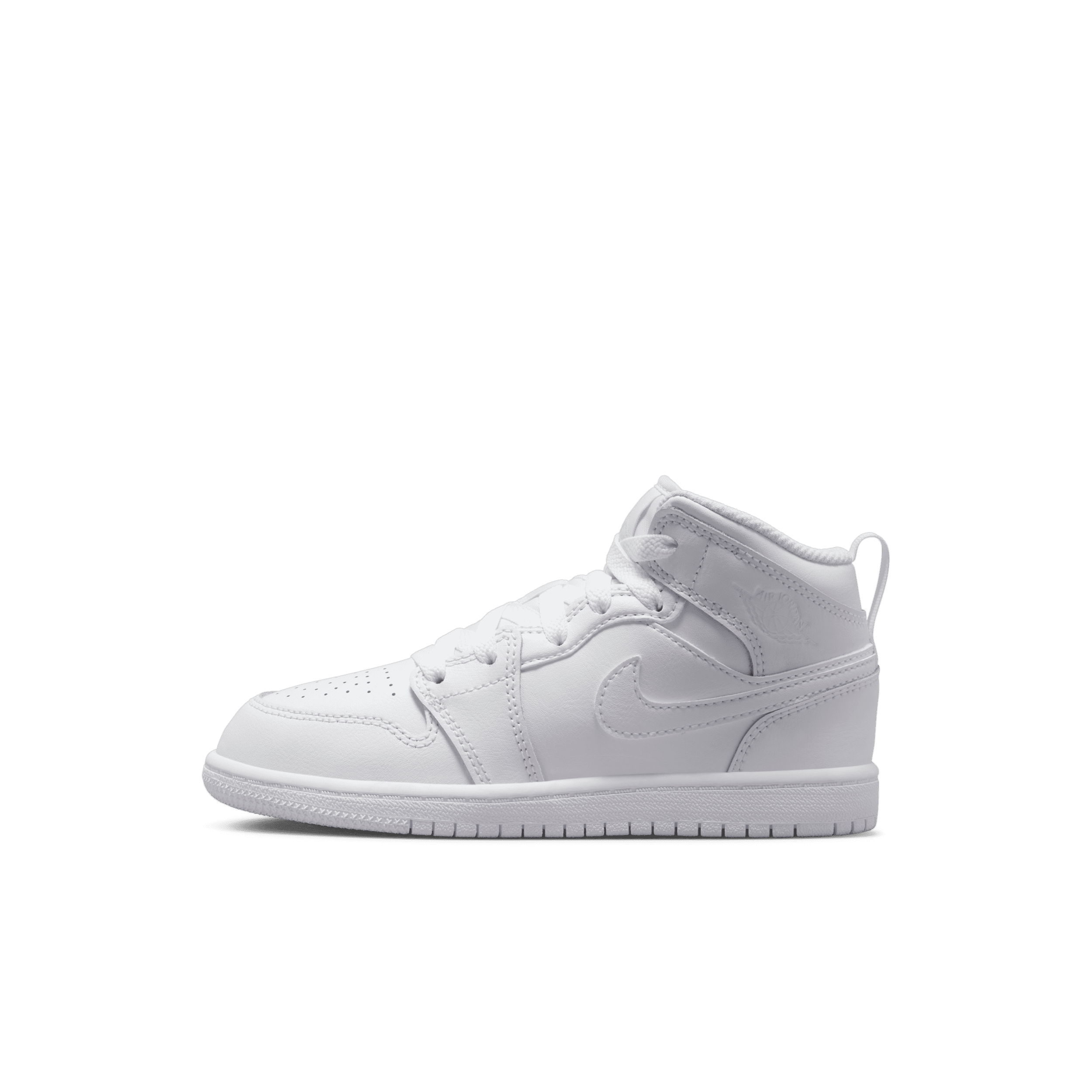 Jordan 1 Mid-sko til små børn - hvid