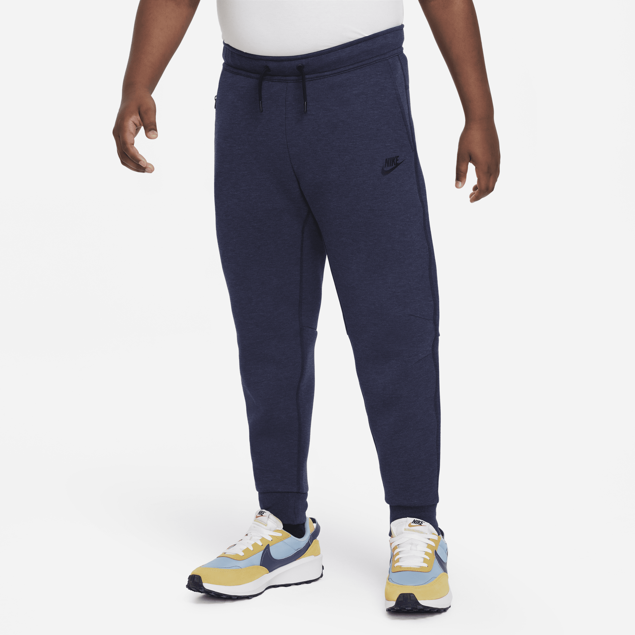 Nike Sportswear Tech Fleece-bukser (udvidet størrelse) til større børn (drenge) - blå