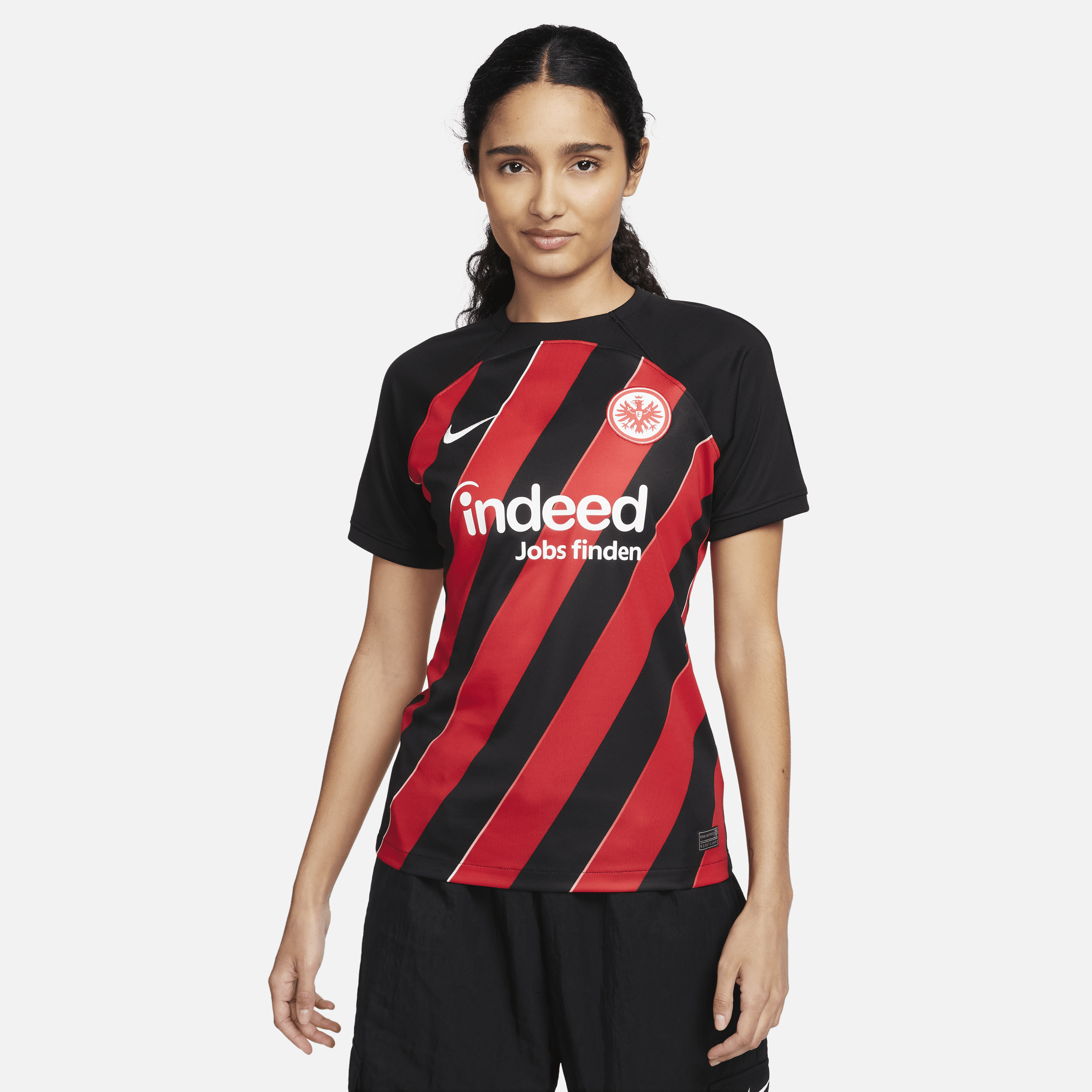 Primera equipación Stadium Eintracht de Fráncfort 2023/24 Camiseta de fútbol Nike Dri-FIT - Mujer - Negro