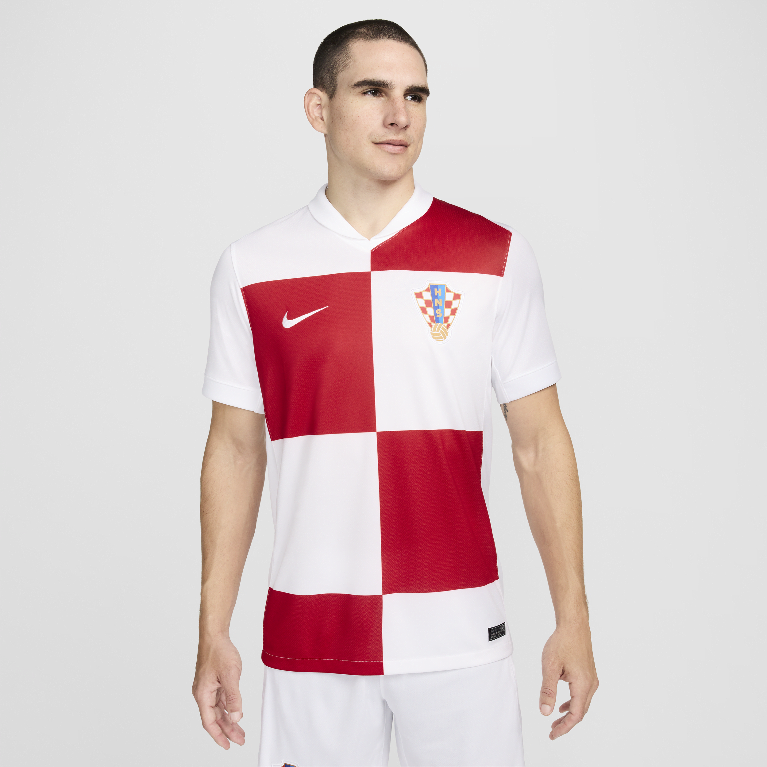 Kroatië 2024/25 Stadium Thuis Nike Dri-FIT replica voetbalshirt voor heren - Wit
