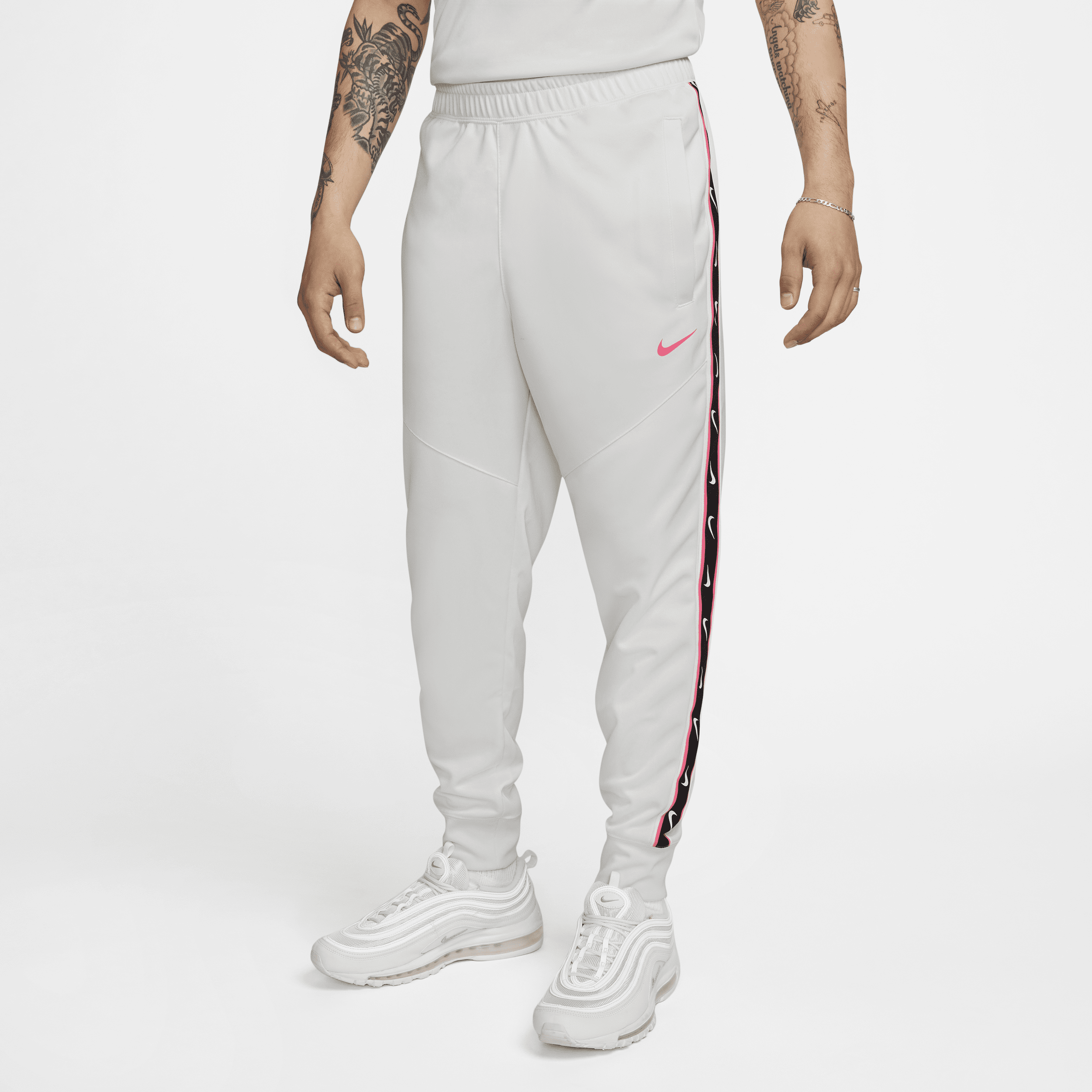 Nike Sportswear Repeat-joggers til mænd - hvid