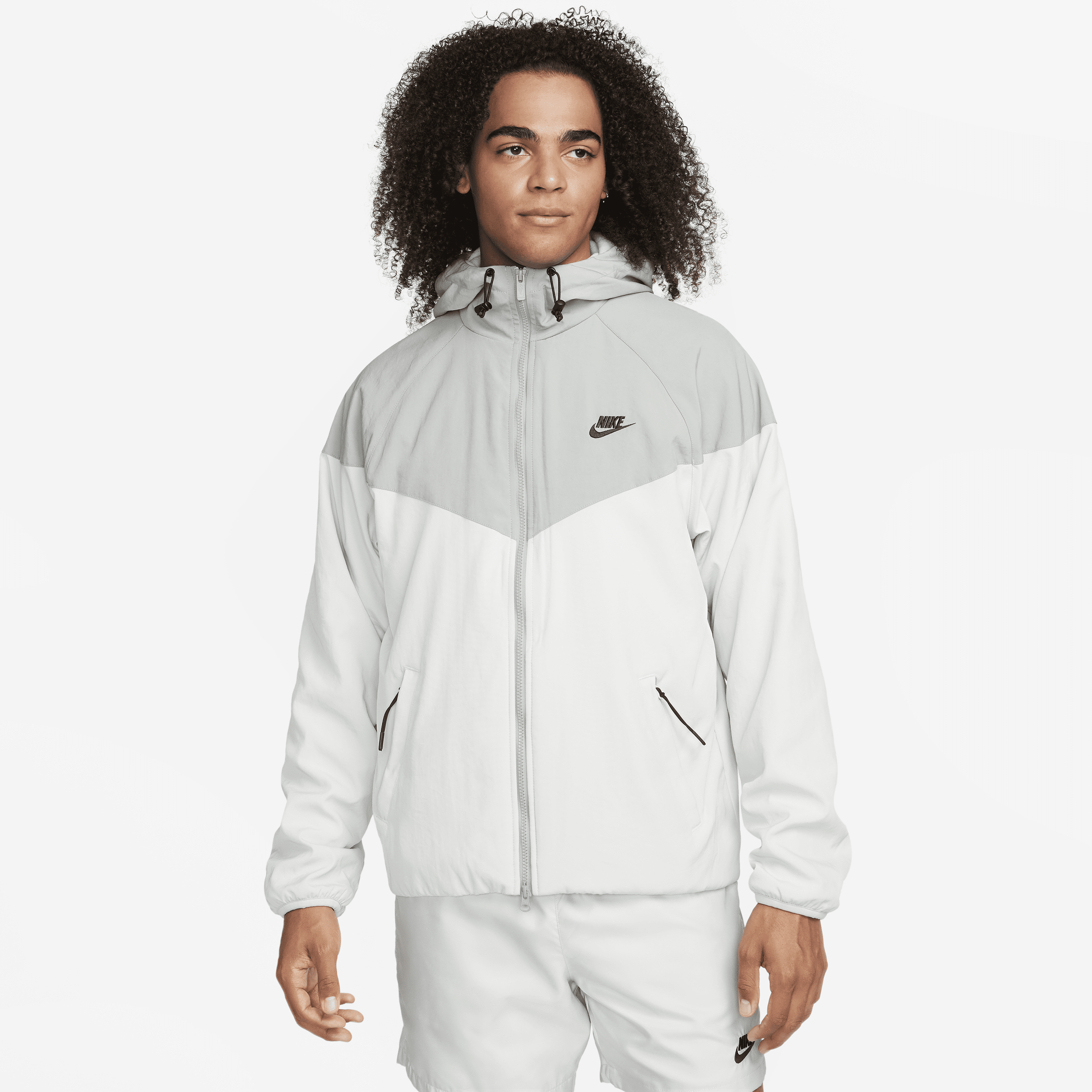 Giacca ampia con cappuccio Nike Sportswear Windrunner – Uomo - Grigio
