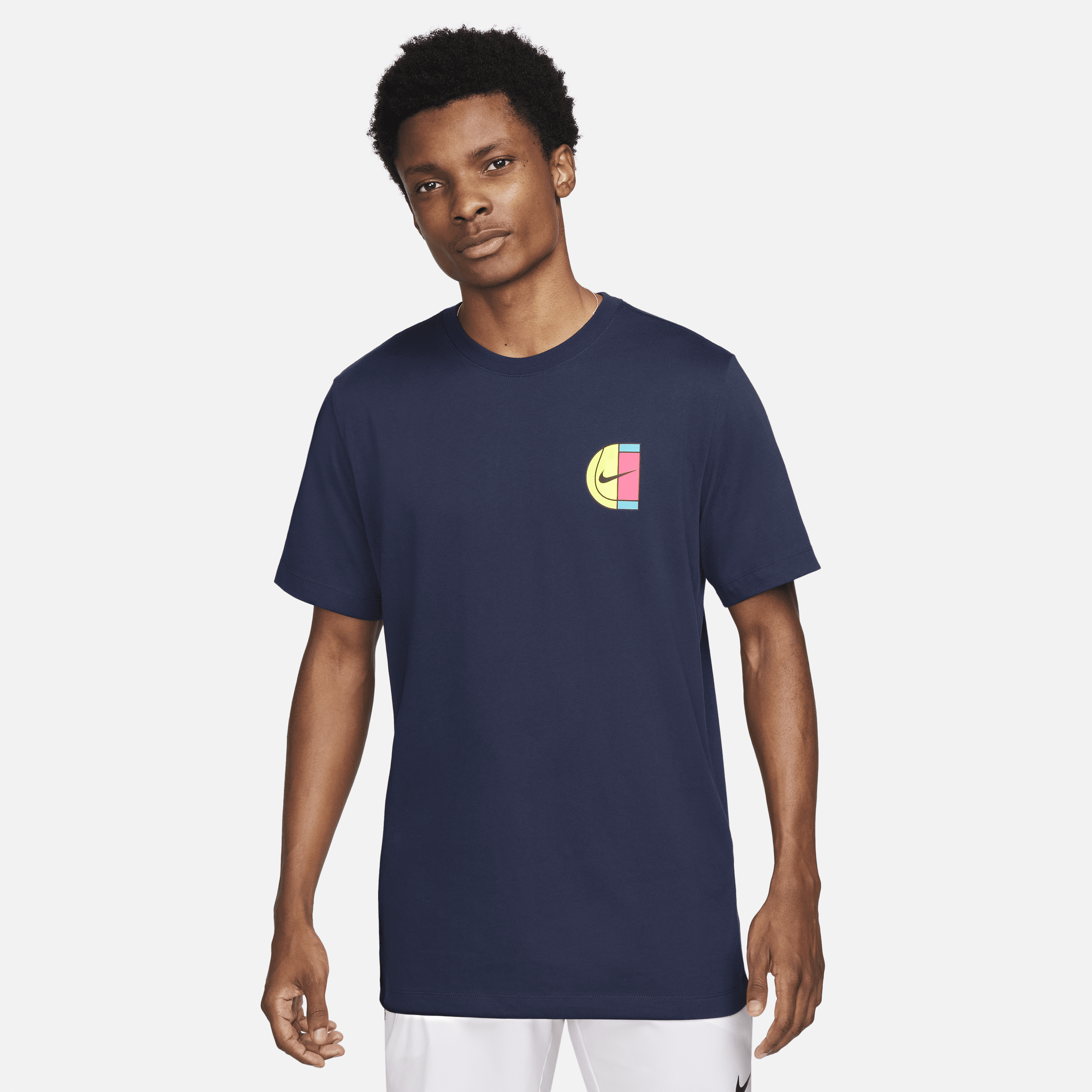 NikeCourt-tennis-T-shirt til mænd - blå