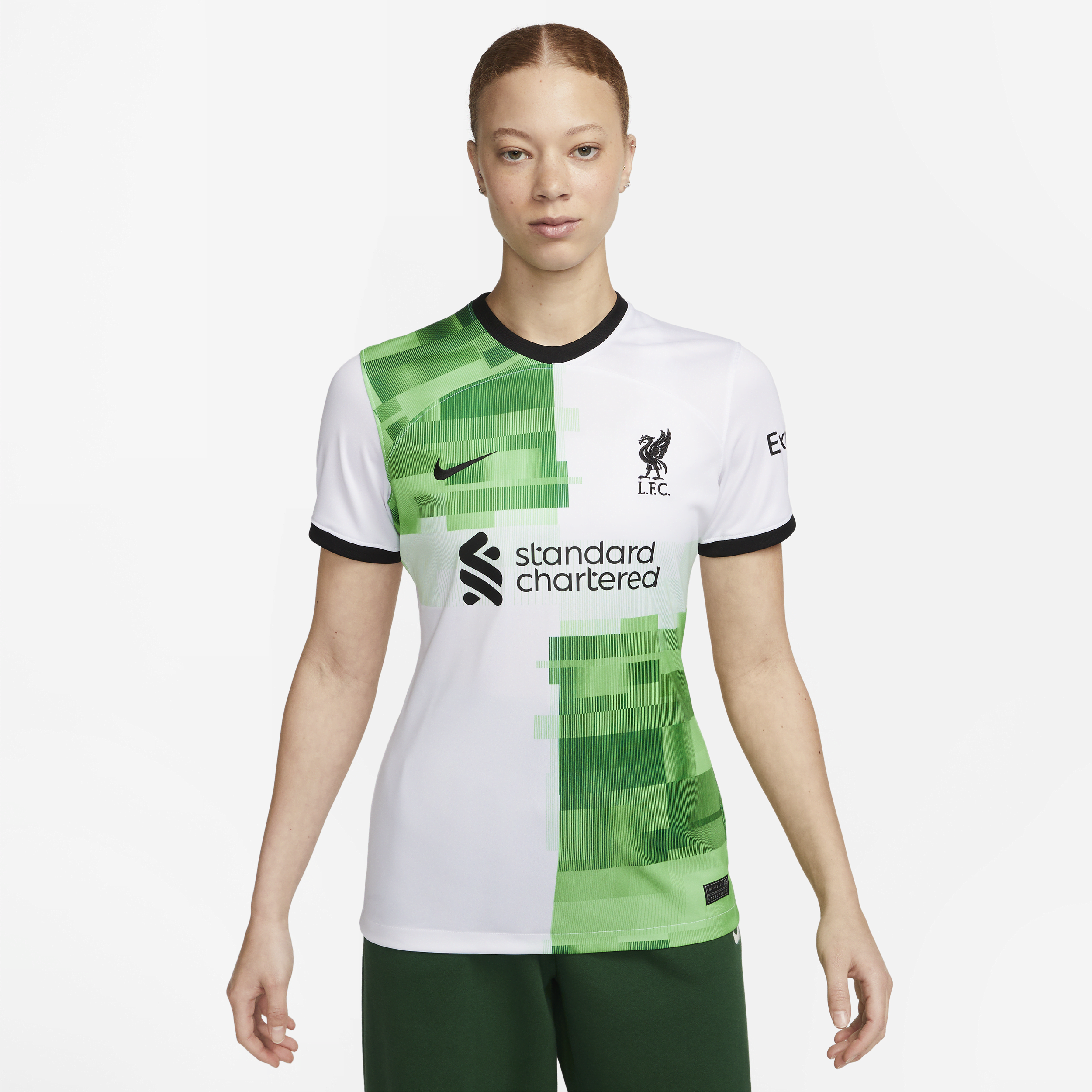 Segunda equipación Stadium Liverpool FC 2023/24 Camiseta de fútbol Nike Dri-FIT - Mujer - Blanco