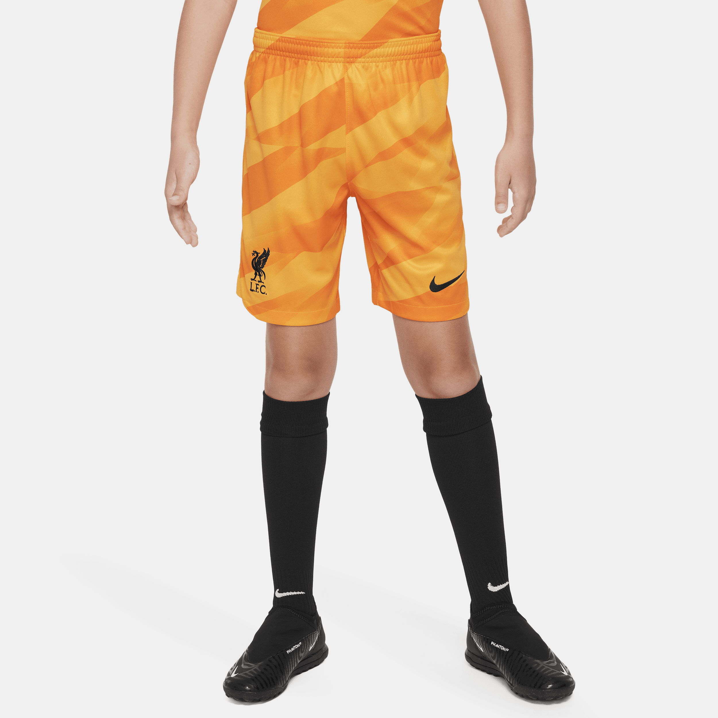 Shorts da calcio Nike Dri-FIT Liverpool FC 2023/24 Stadium per ragazzo/a – Goalkeeper - Giallo