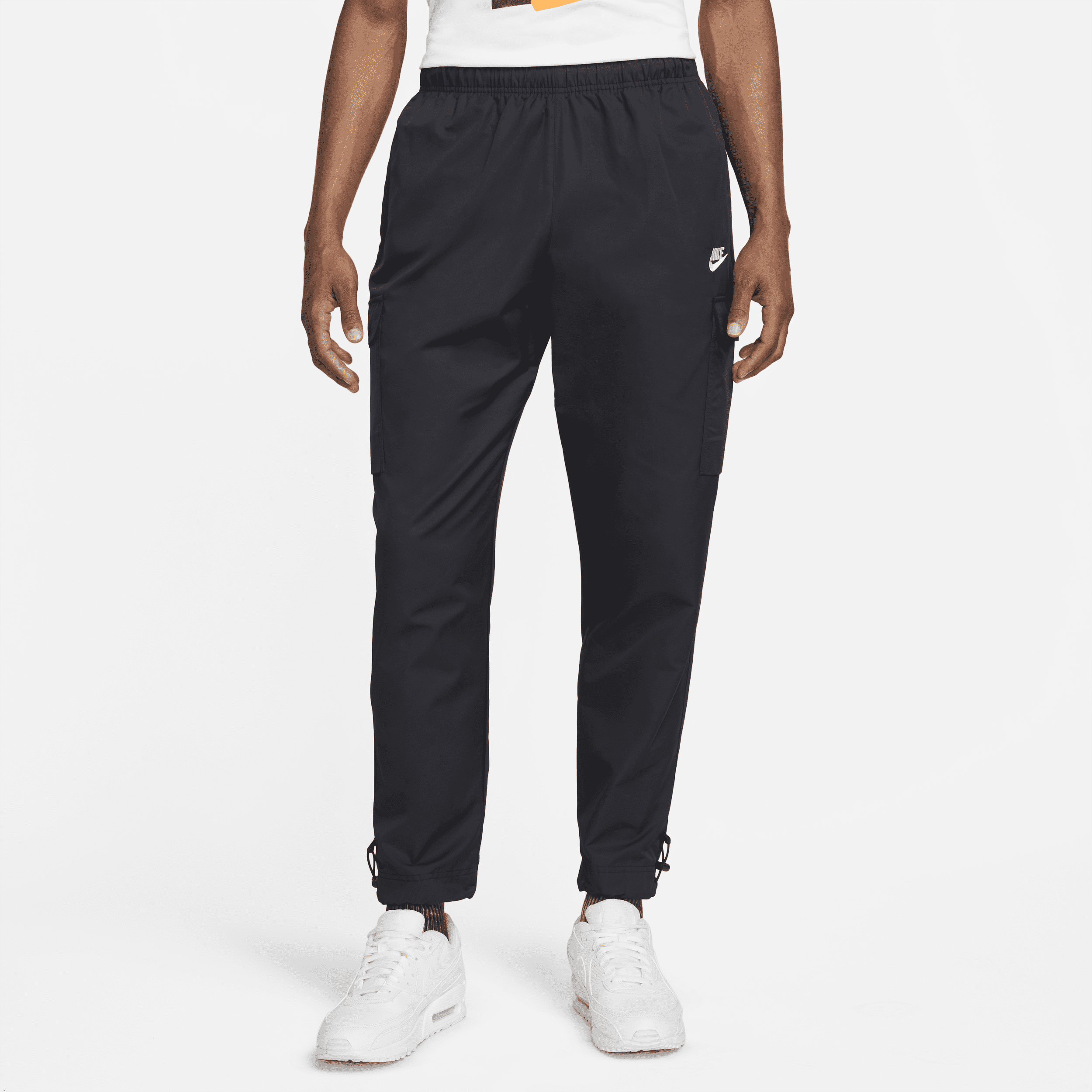 Vævede Nike Sportswear Repeat-bukser til mænd - sort