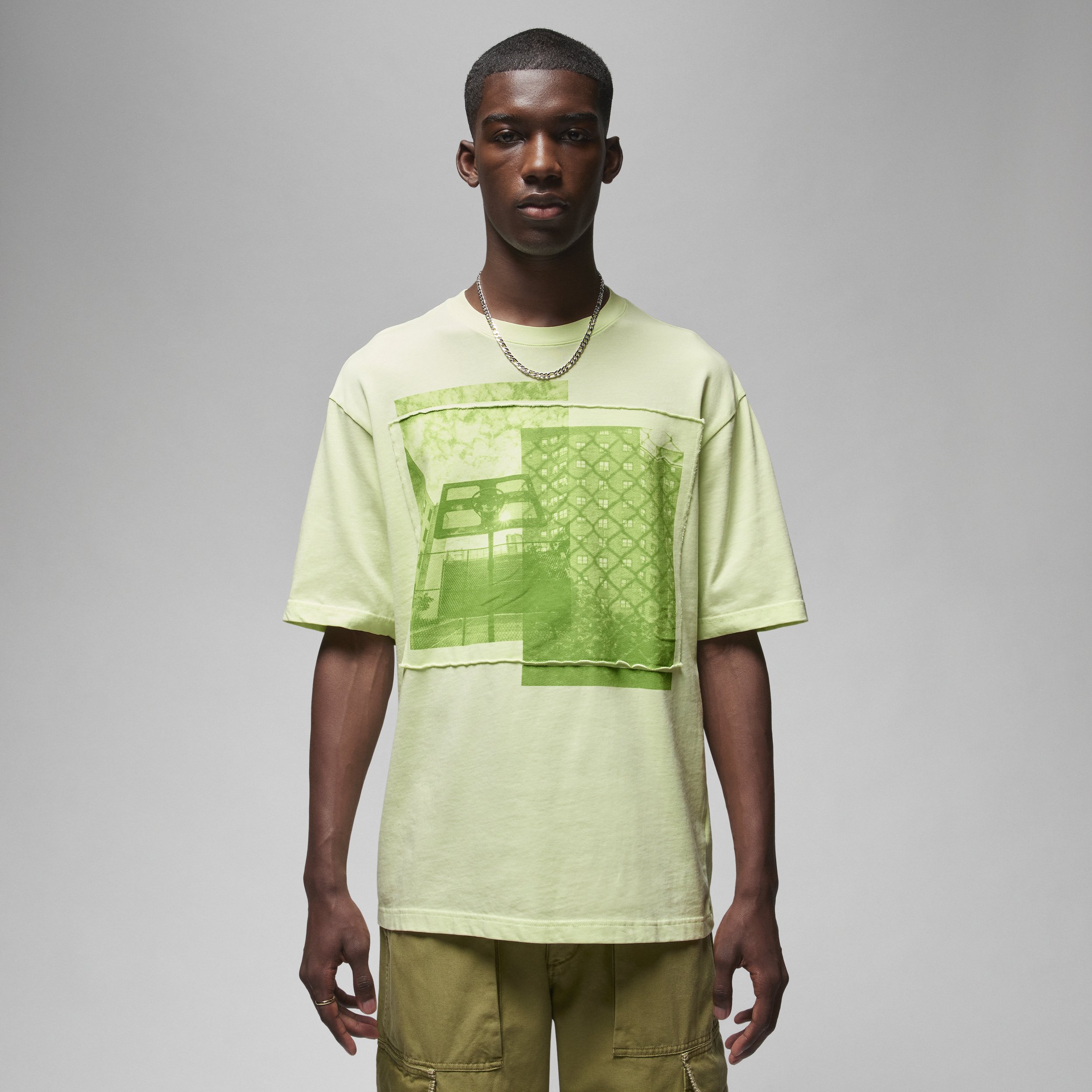 Jordan x UNION x Bephies Beauty Supply-T-shirt til mænd - grøn