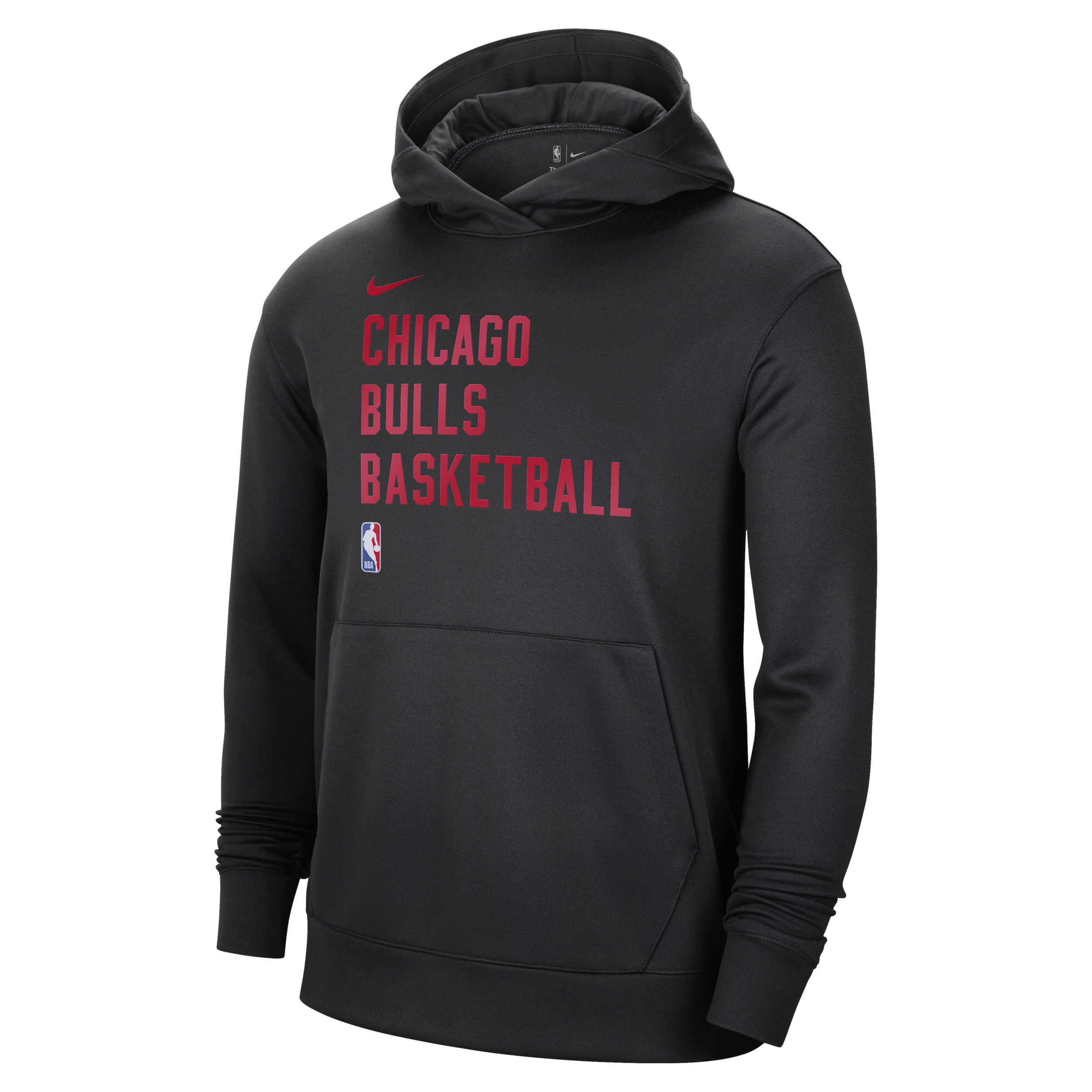 Felpa pullover con cappuccio Chicago Bulls Spotlight Nike Dri-FIT NBA - Uomo - Nero
