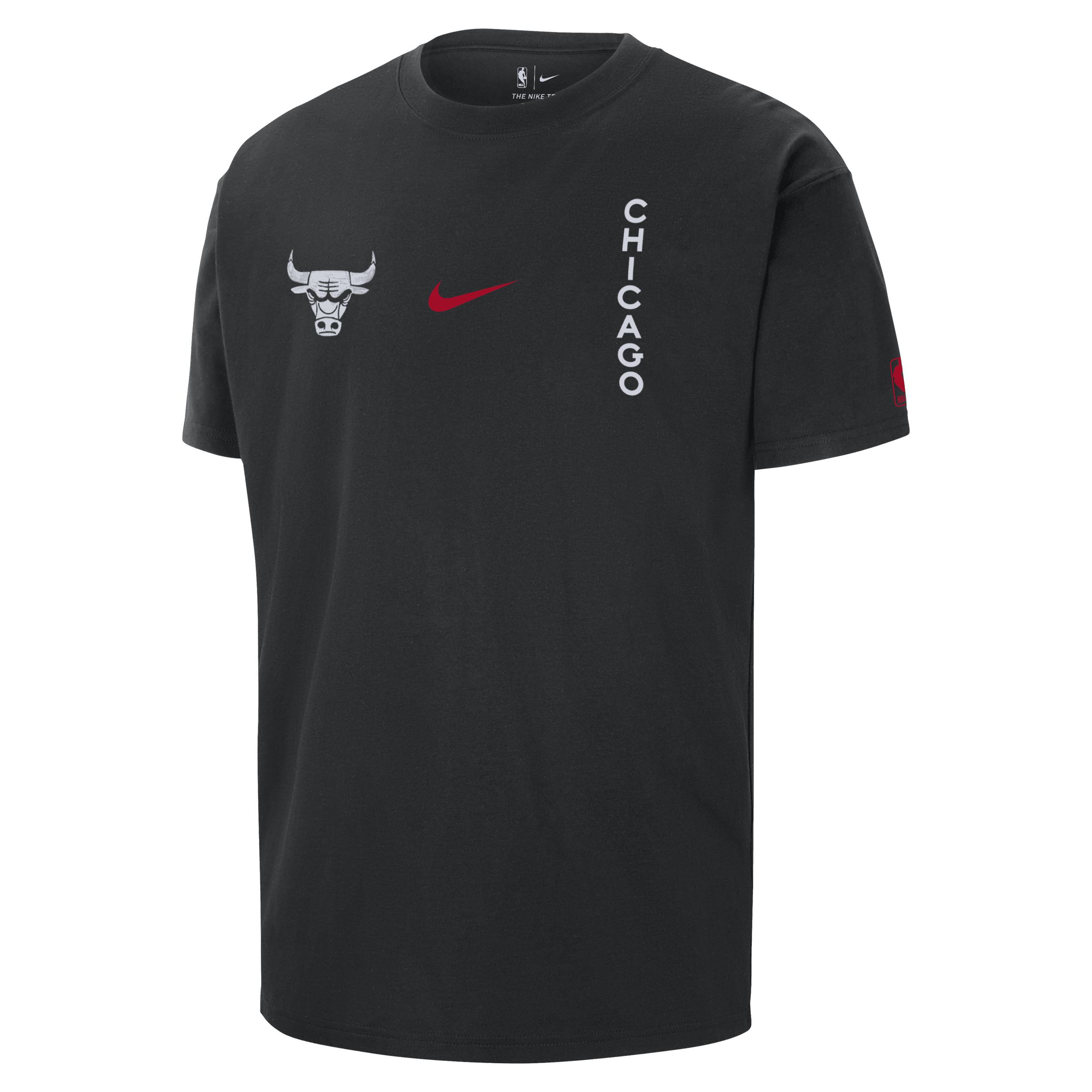 Chicago Bulls 2023/24 City Edition-Nike NBA Courtside Max90-T-shirt til mænd - sort
