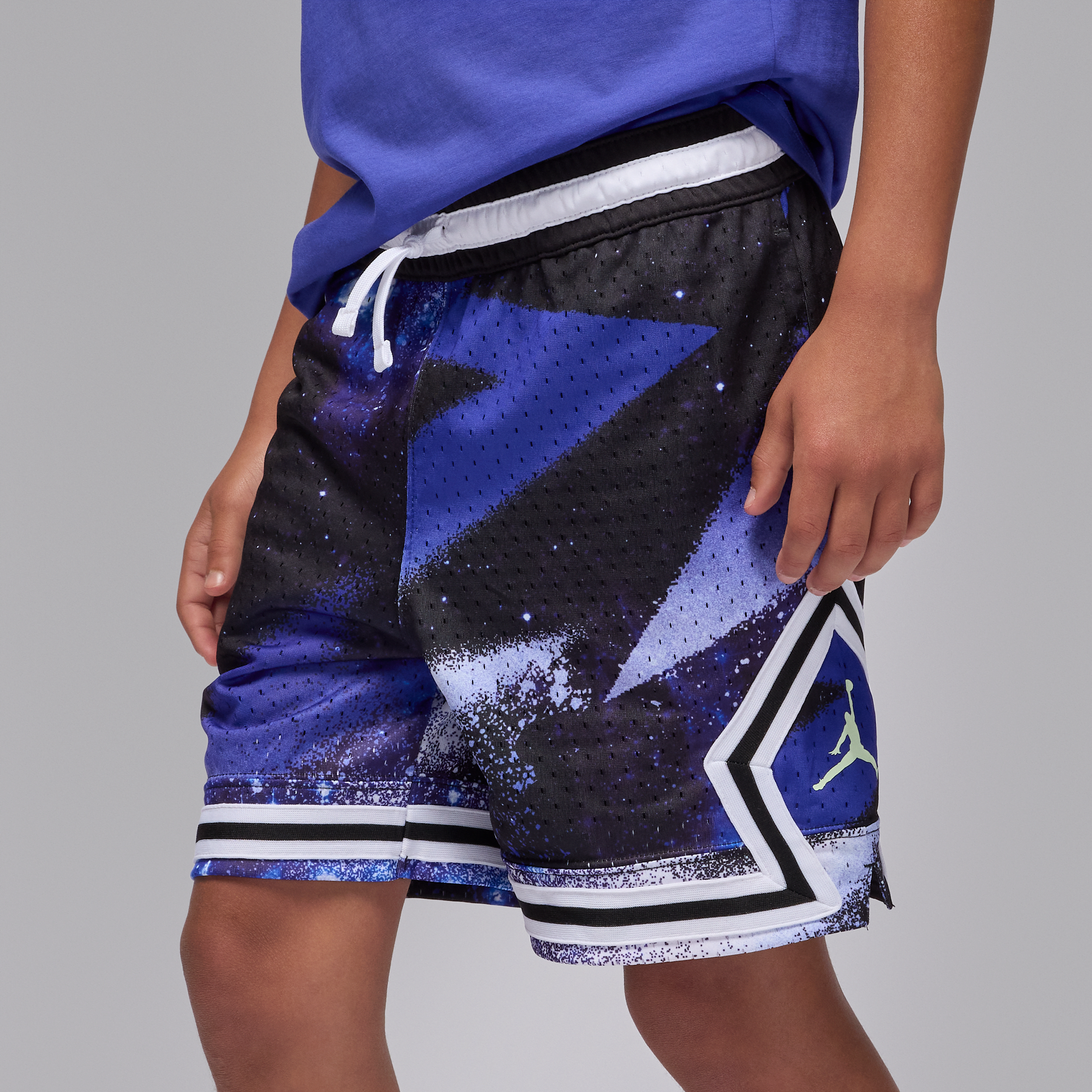 【ナイキ(NIKE)公式ストア】ジョーダン Dri-FIT ジュニア MJ プリント スポーツ ダイアモンド ショートパンツ HQ7072-013 ブラック 【ナイキ(NIKE)公式ストア】ジョーダン Dri-FIT ジュニア MJ プリント スポーツ ダイアモンド ショートパンツ HQ7072-013 ブラック