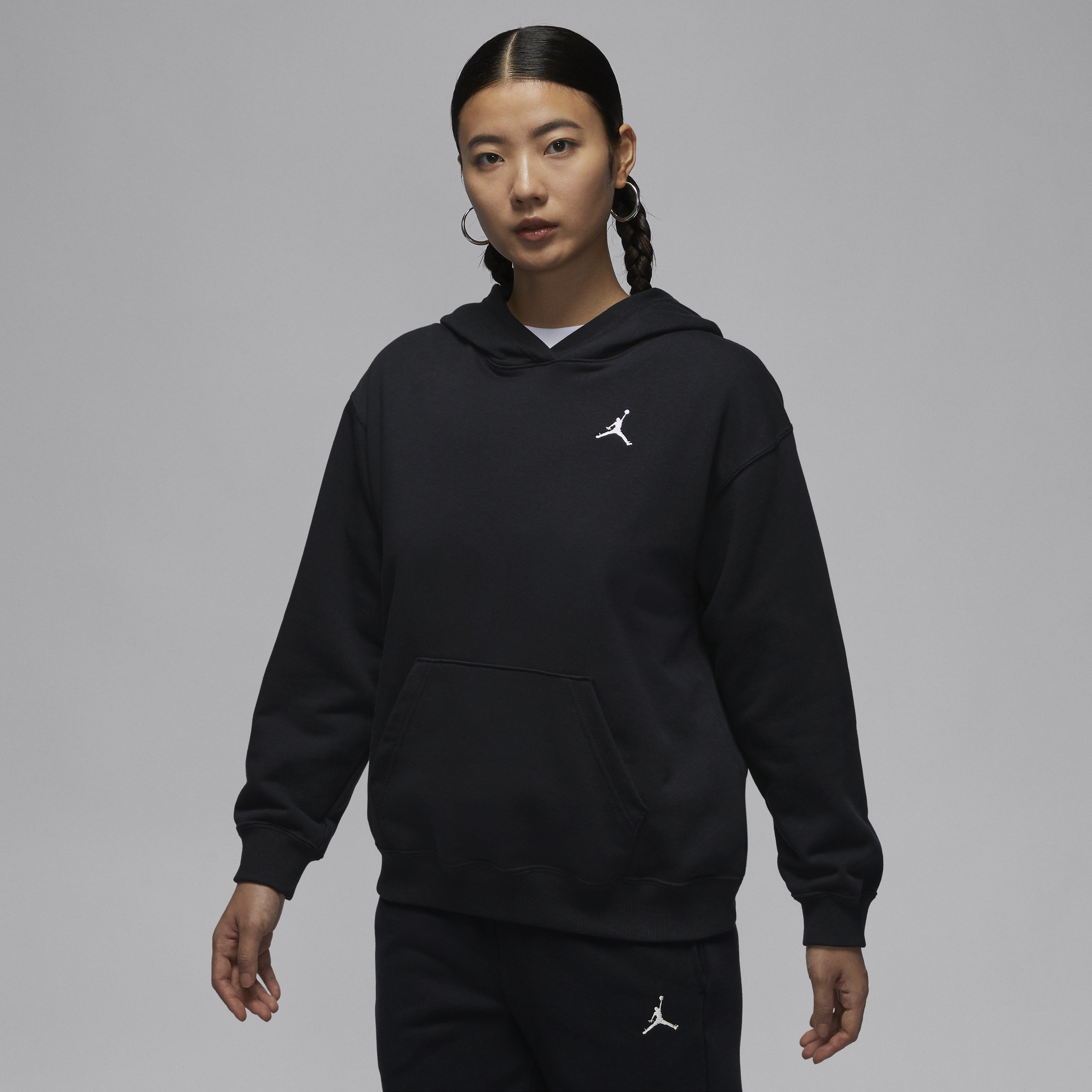 【ナイキ(NIKE)公式ストア】ジョーダン ブルックリン フリース ウィメンズ プルオーバー パーカー HJ1347-010 ブラック 【ナイキ(NIKE)公式ストア】ジョーダン ブルックリン フリース ウィメンズ プルオーバー パーカー HJ1347-010 ブラック