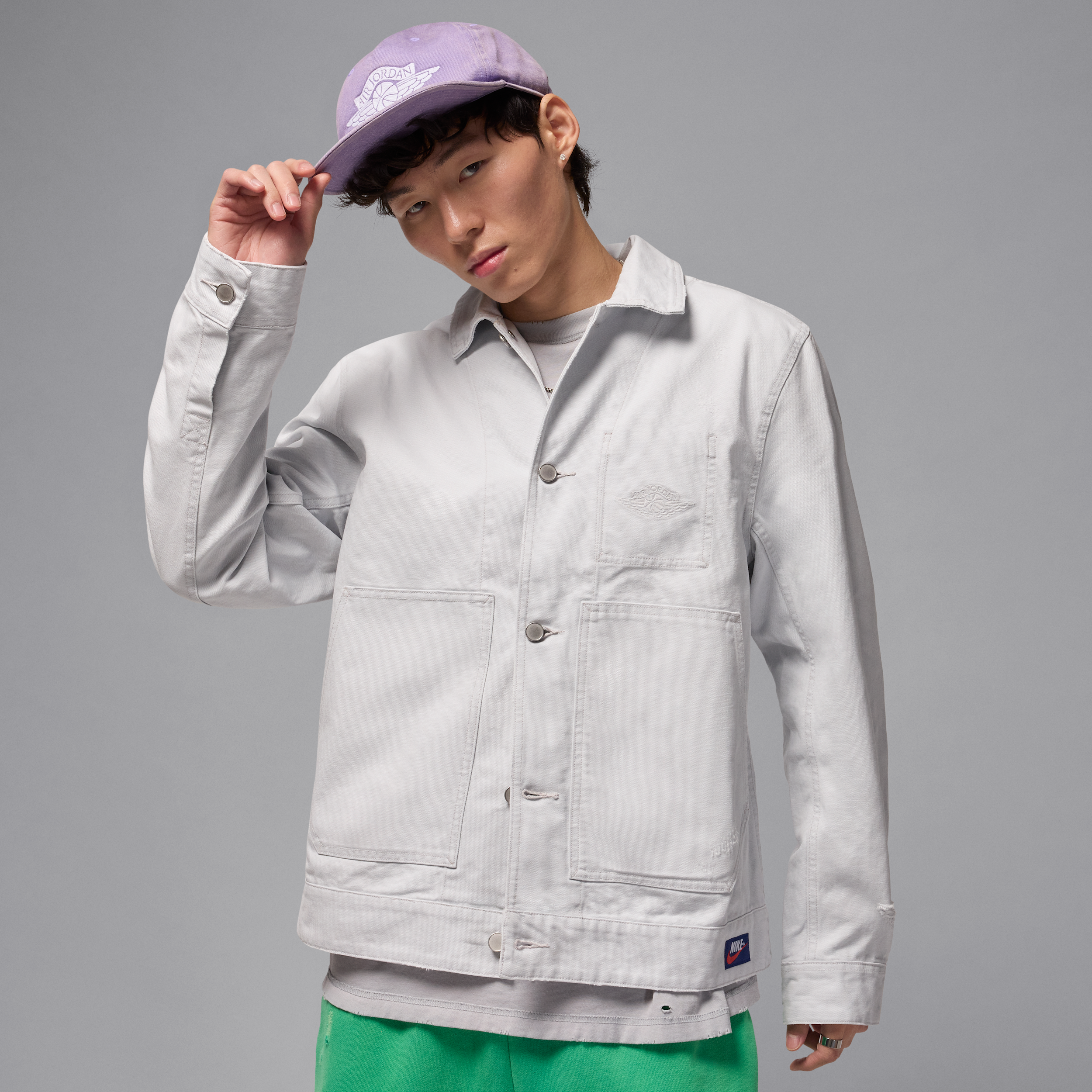 【ナイキ(NIKE)公式ストア】エア ジョーダン レア エア シカゴ メンズジャケット IB3001-006 グレー 【ナイキ(NIKE)公式ストア】エア ジョーダン レア エア シカゴ メンズジャケット IB3001-006 グレー