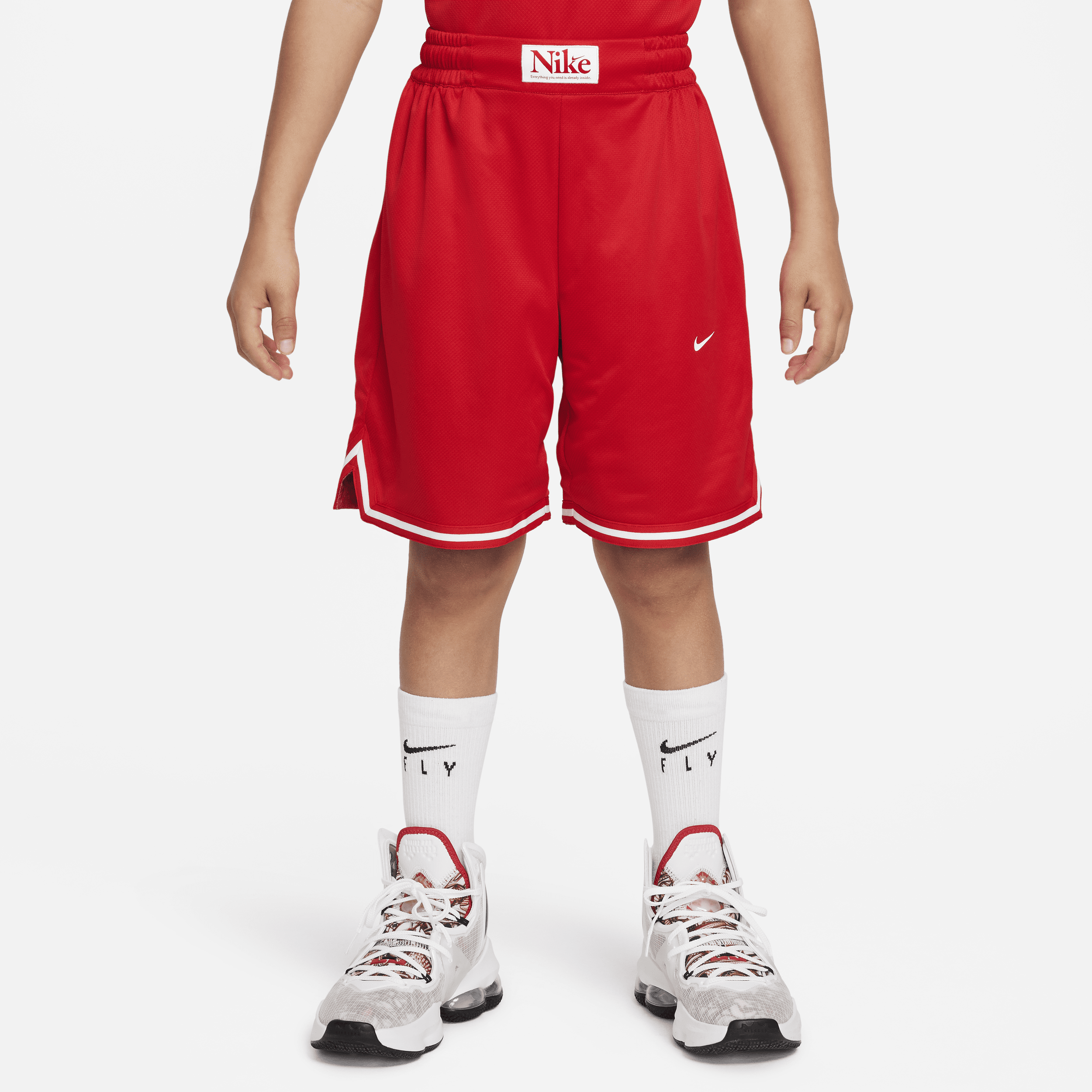 Vendbare Nike Culture of Basketball DNA-basketballshorts til større børn - rød