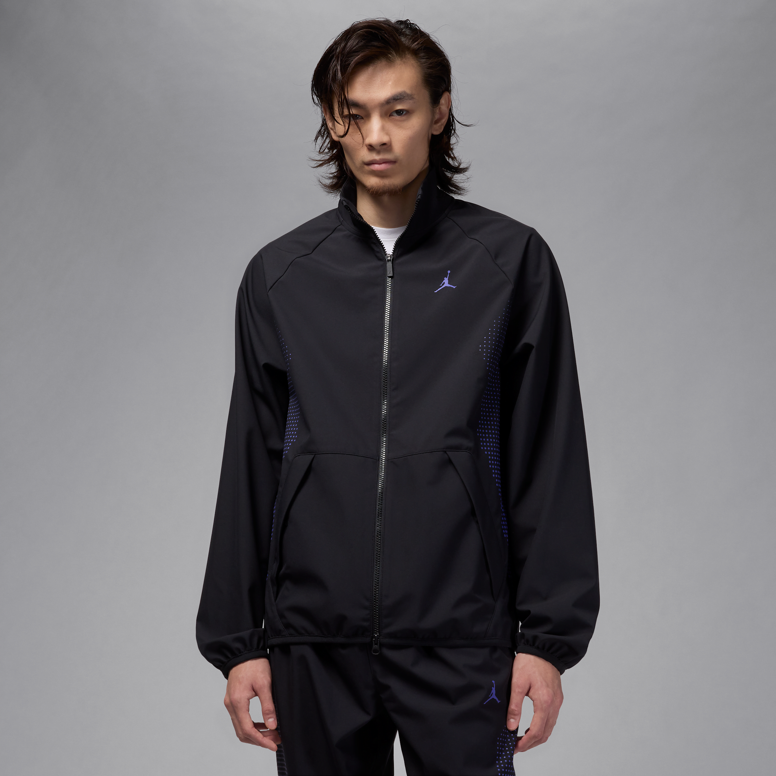Nike Jordan Sport JAM Men's Warm-Up Jacket - Black - Polyester