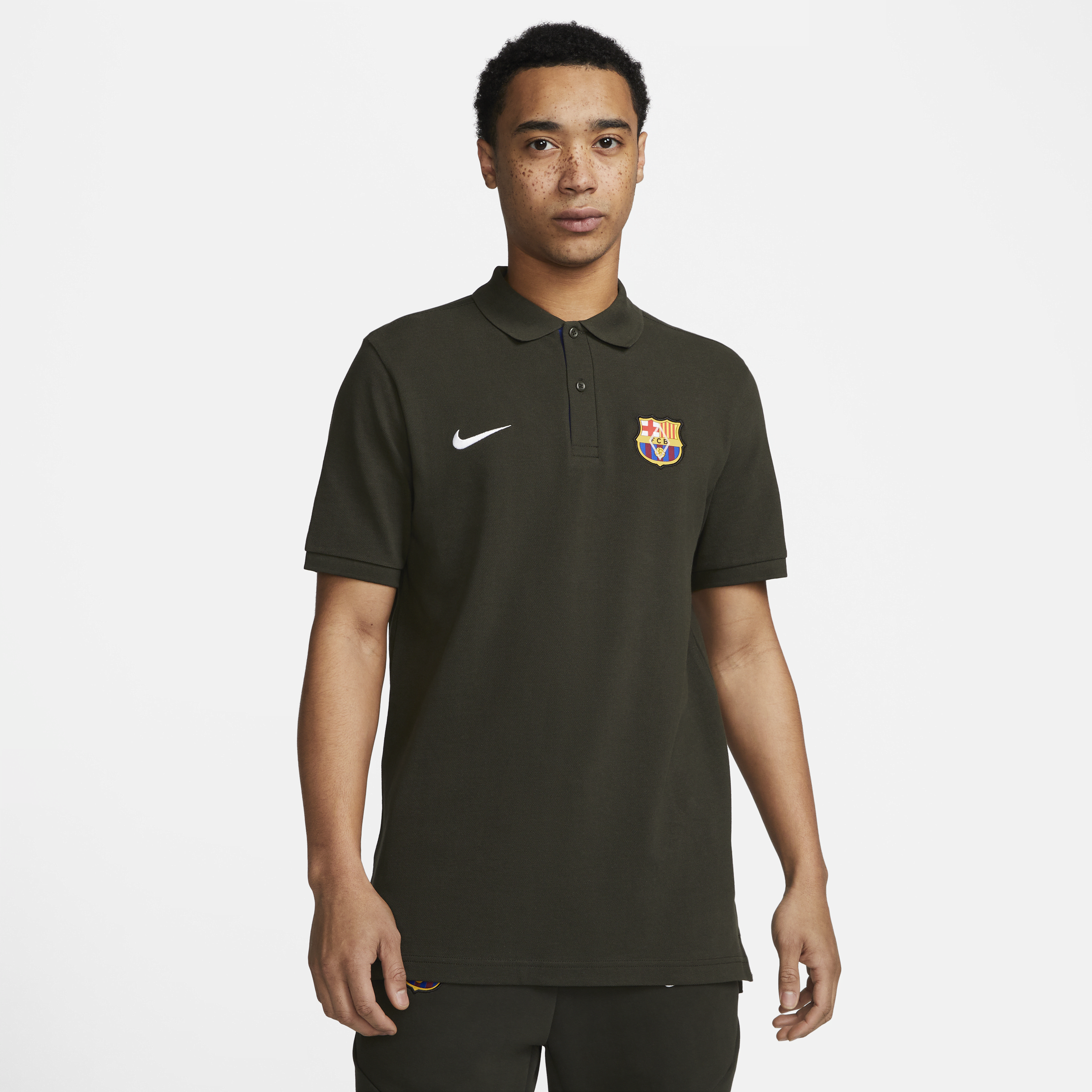 Polo da calcio Nike FC Barcelona – Uomo - Verde