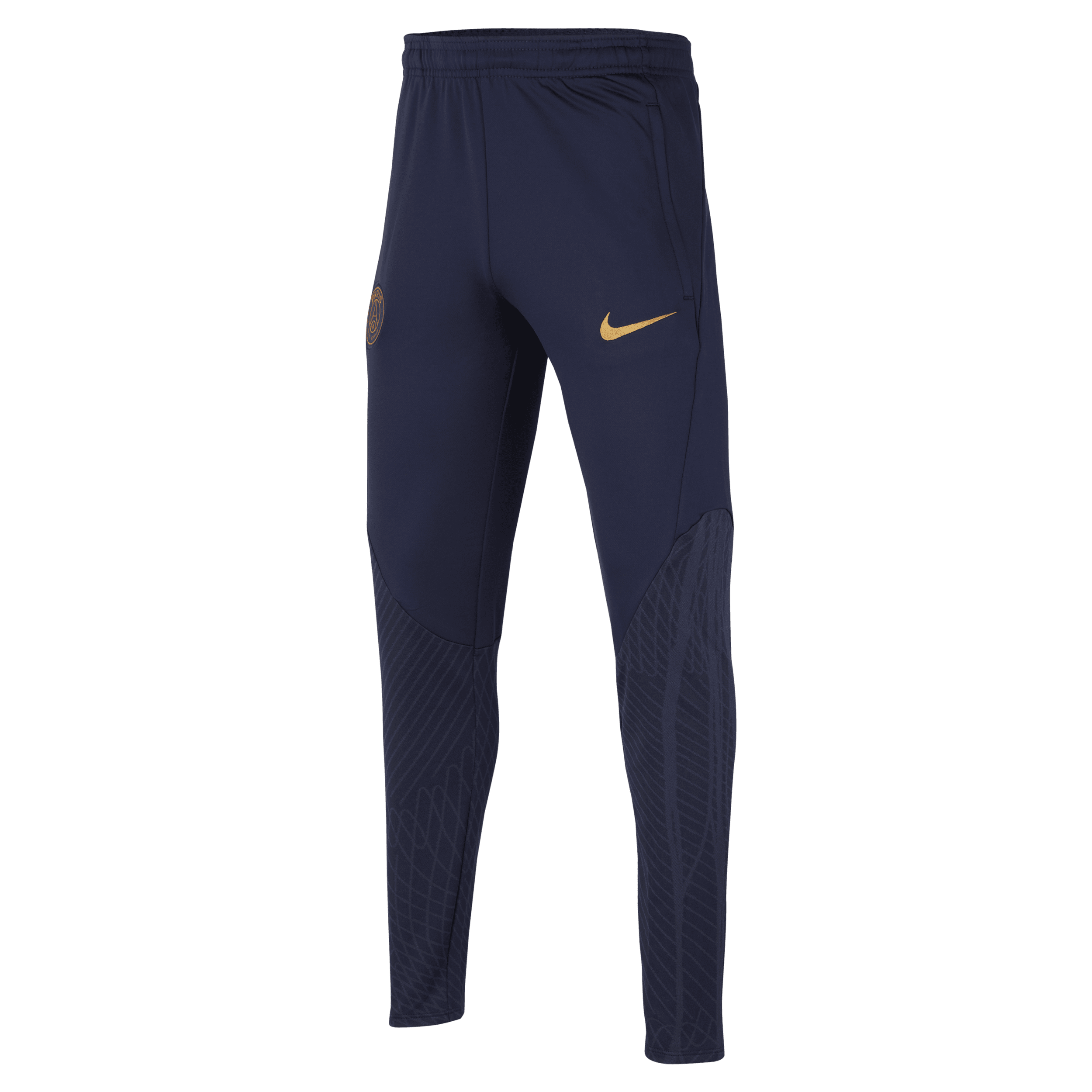 Pantaloni da calcio in maglia Nike Dri-FIT Paris Saint-Germain Strike – Ragazzi - Blu