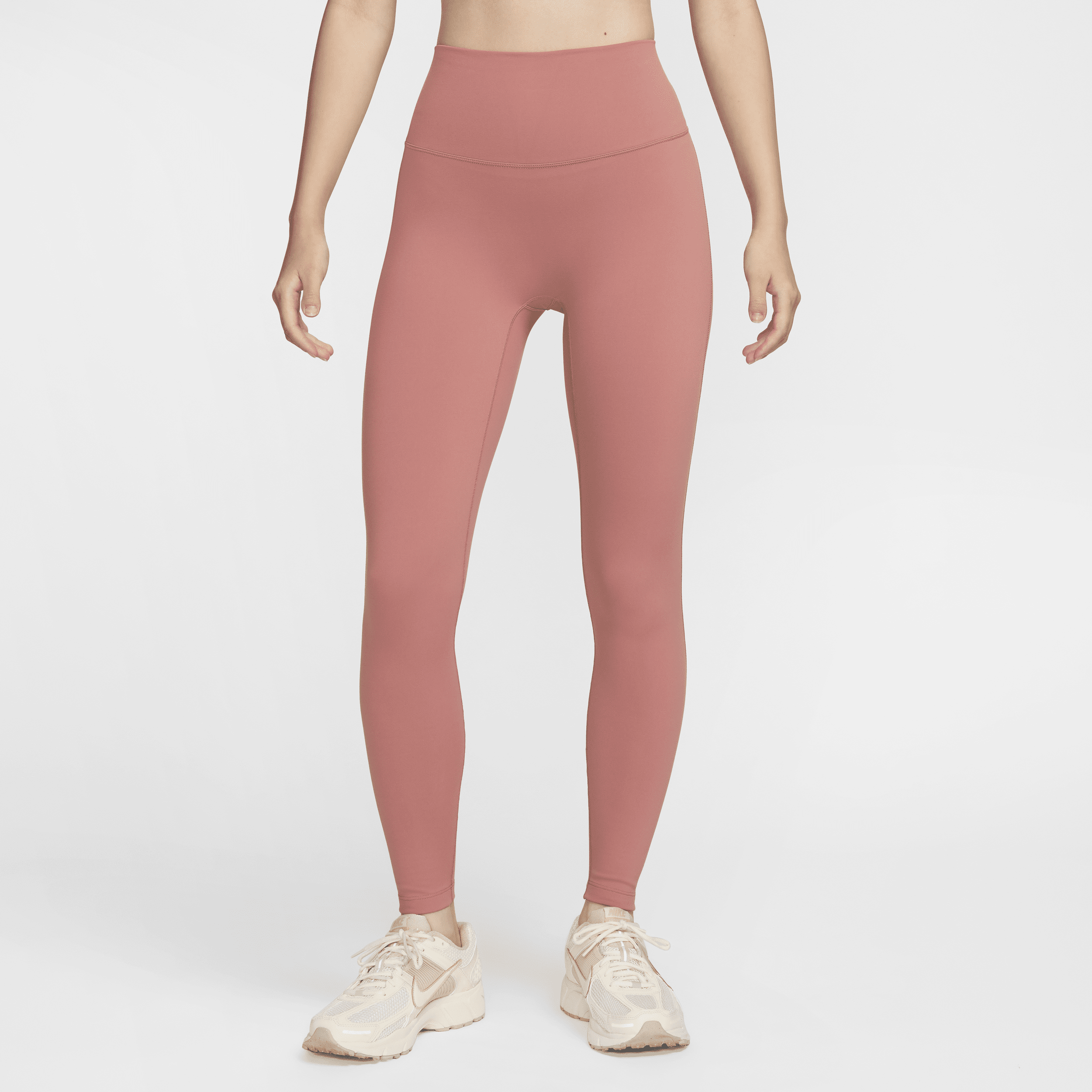 【ナイキ(NIKE)公式ストア】ナイキ ワン シームレス フロント ウィメンズ ハイウエスト フルレングス レギンス HJ9196-634 ピンク 【ナイキ(NIKE)公式ストア】ナイキ ワン シームレス フロント ウィメンズ ハイウエスト フルレングス レギンス HJ9196-634 ピンク