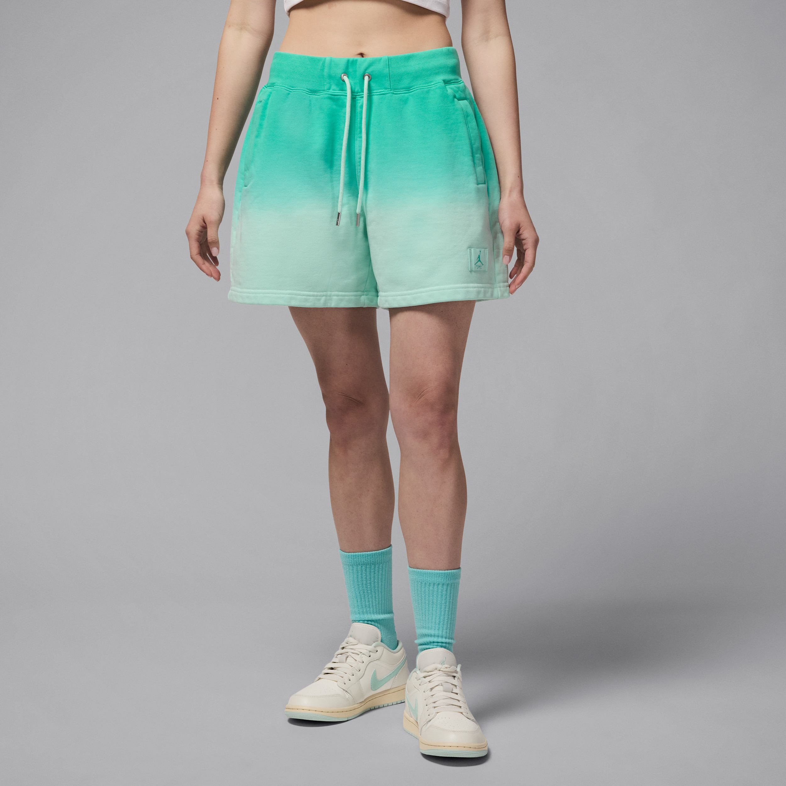 Nike Shorts in French Terry Jordan Flight Fleece – Donna - Verde