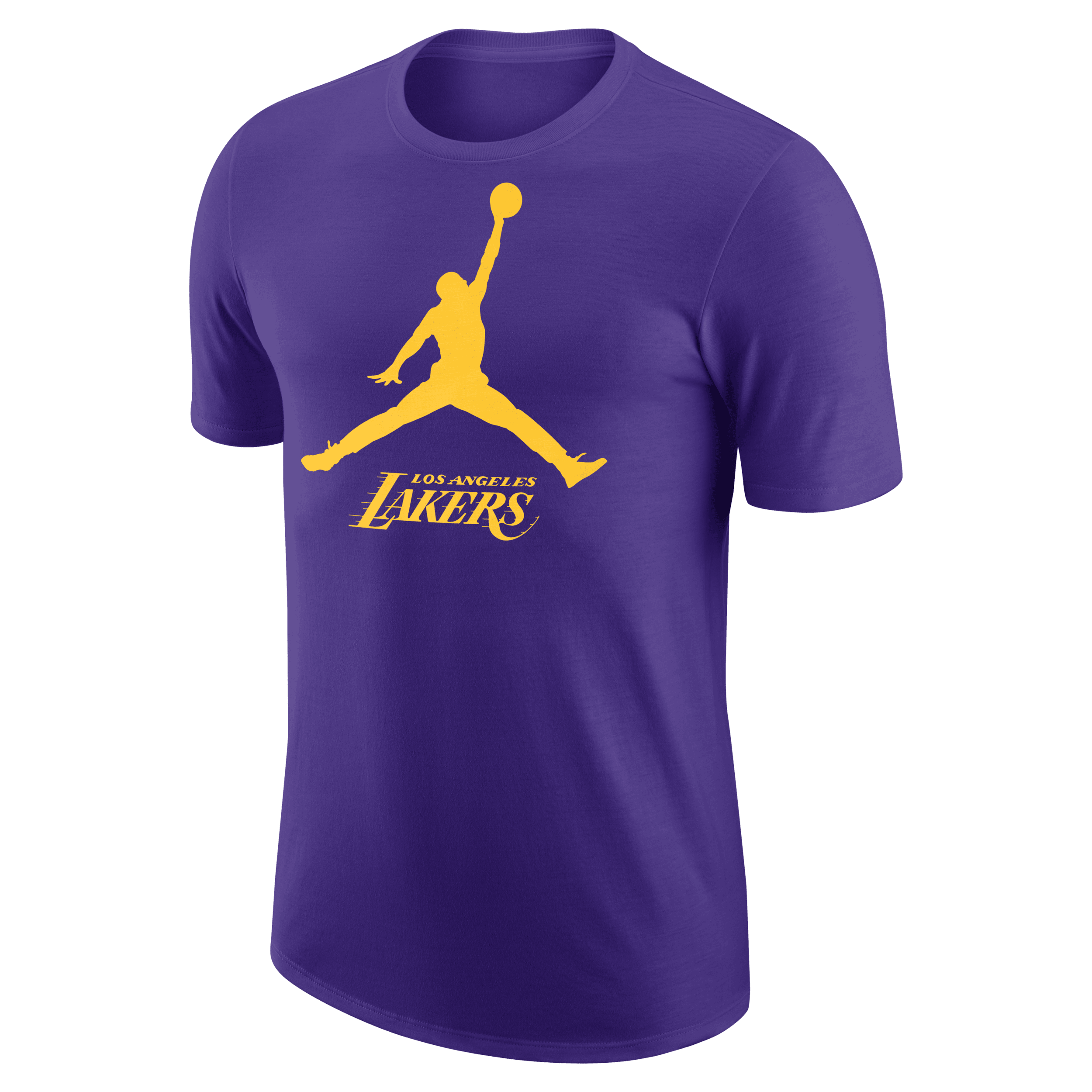 Nike Los Angeles Lakers Essential Jordan NBA-T-shirt til mænd - lilla