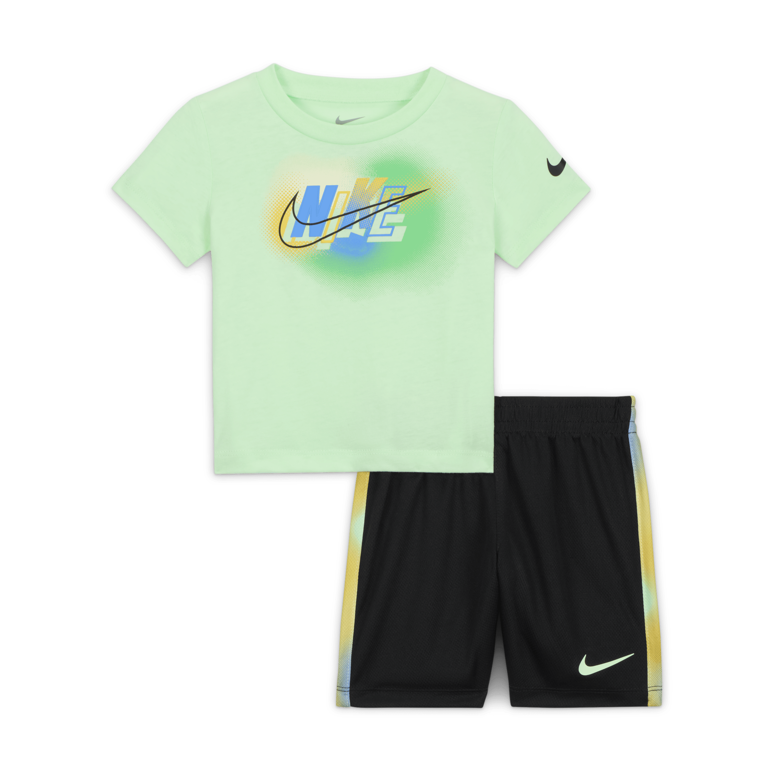 Completo con shorts Nike Hazy Rays – Bebè (12-24 mesi) - Nero