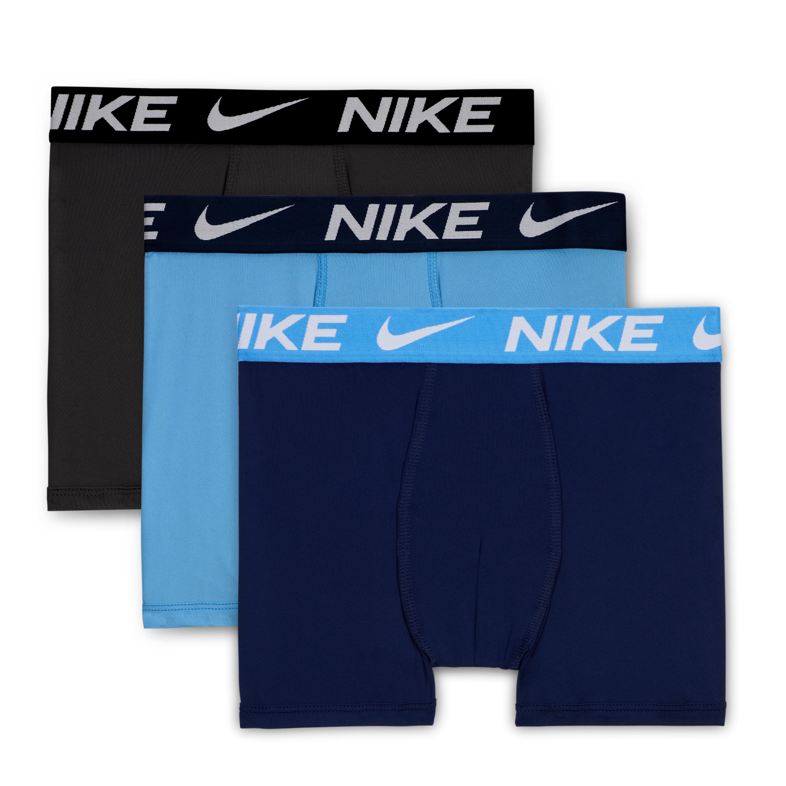 【ナイキ(NIKE)公式ストア】ナイキ Dri-FIT エッセンシャル ジュニア ボクサーブリーフ (3枚) FB0407-412 ブルー 【ナイキ(NIKE)公式ストア】ナイキ Dri-FIT エッセンシャル ジュニア ボクサーブリーフ (3枚) FB0407-412 ブルー