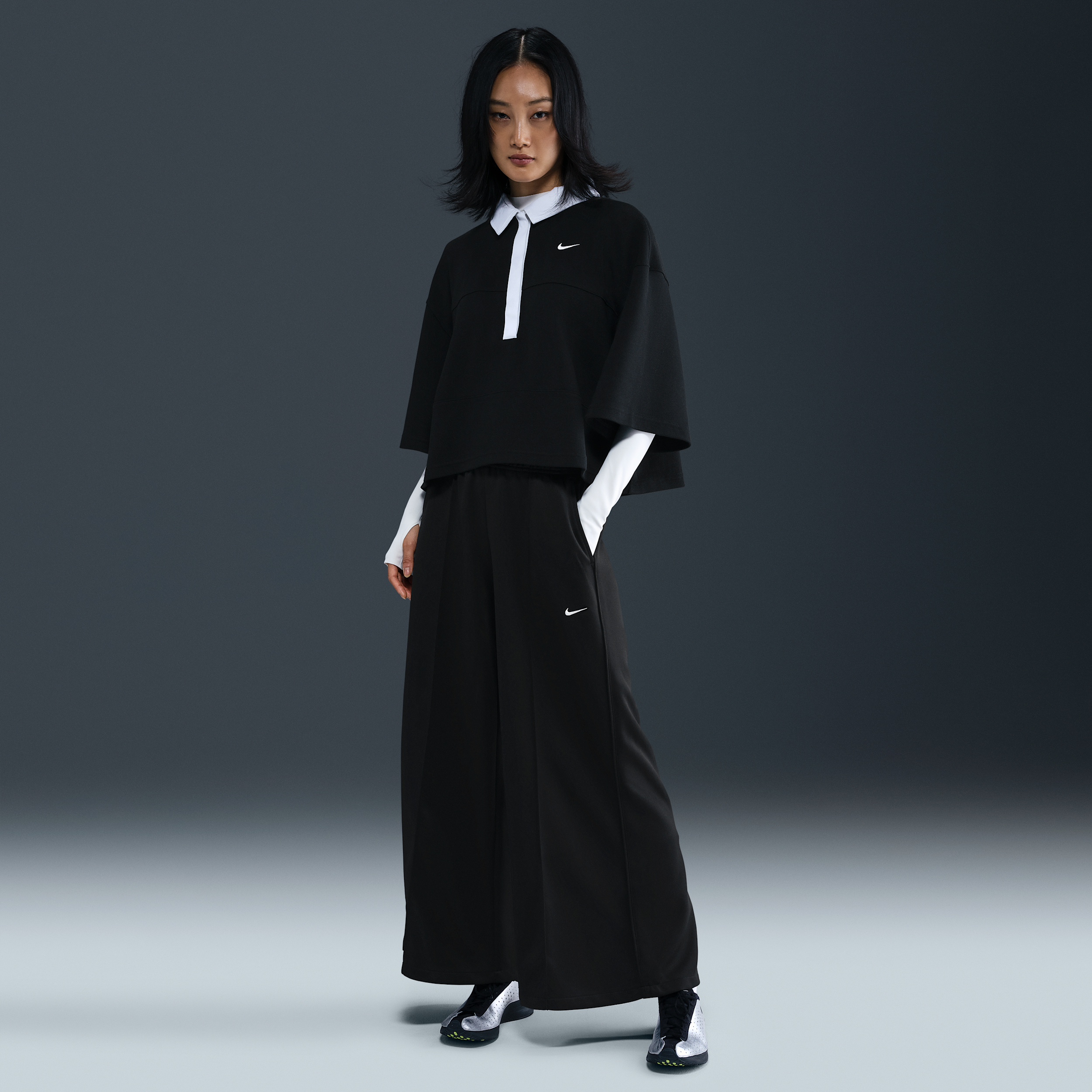 【ナイキ(NIKE)公式ストア】ナイキ スポーツウェア ウィメンズ ミッドライズ ワイドレッグ トラックパンツ IH8515-010 ブラック 【ナイキ(NIKE)公式ストア】ナイキ スポーツウェア ウィメンズ ミッドライズ ワイドレッグ トラックパンツ IH8515-010 ブラック