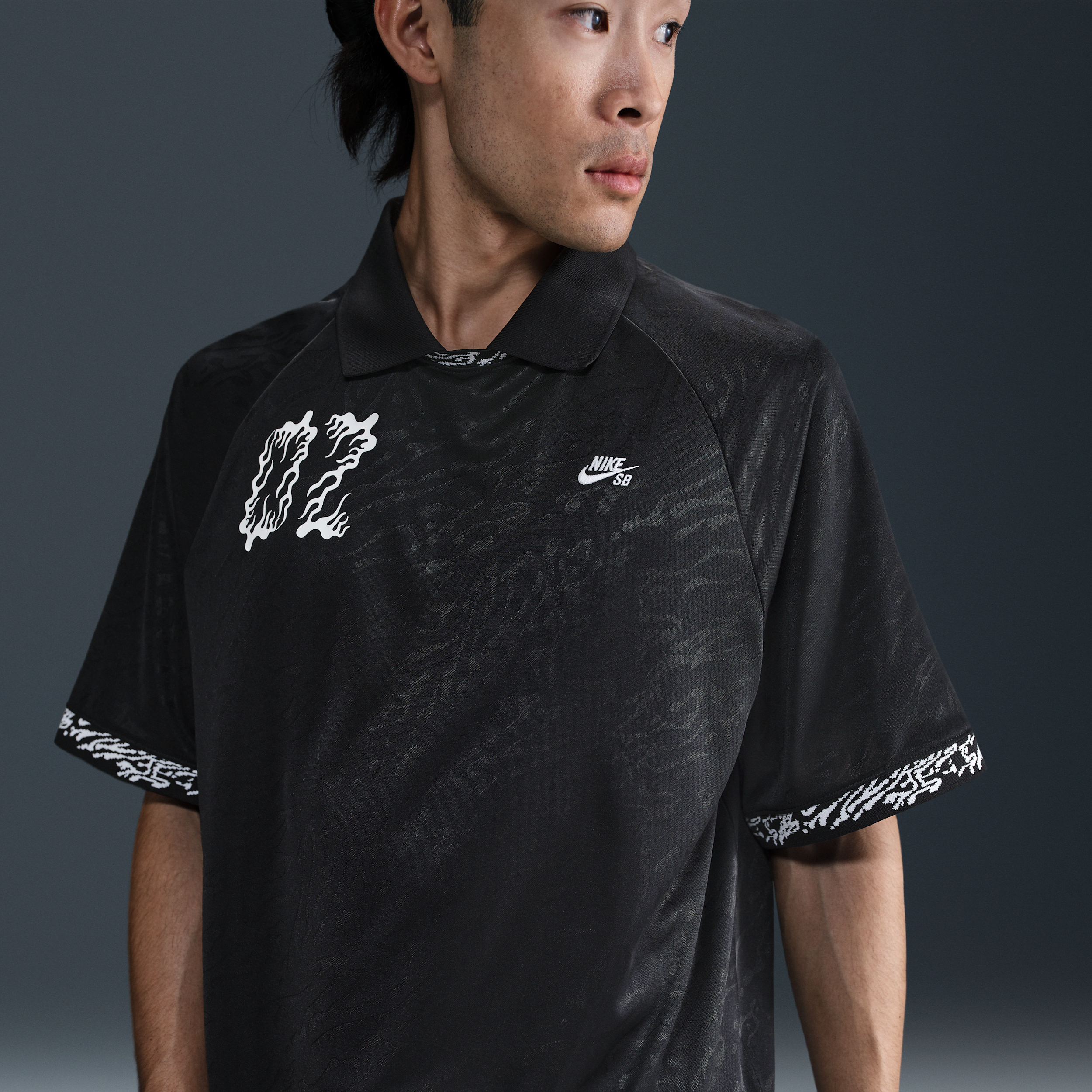 【ナイキ(NIKE)公式ストア】ナイキ SB Dri-FIT ジャカード スケートボードジャージー HJ2966-010 ブラック 【ナイキ(NIKE)公式ストア】ナイキ SB Dri-FIT ジャカード スケートボードジャージー HJ2966-010 ブラック