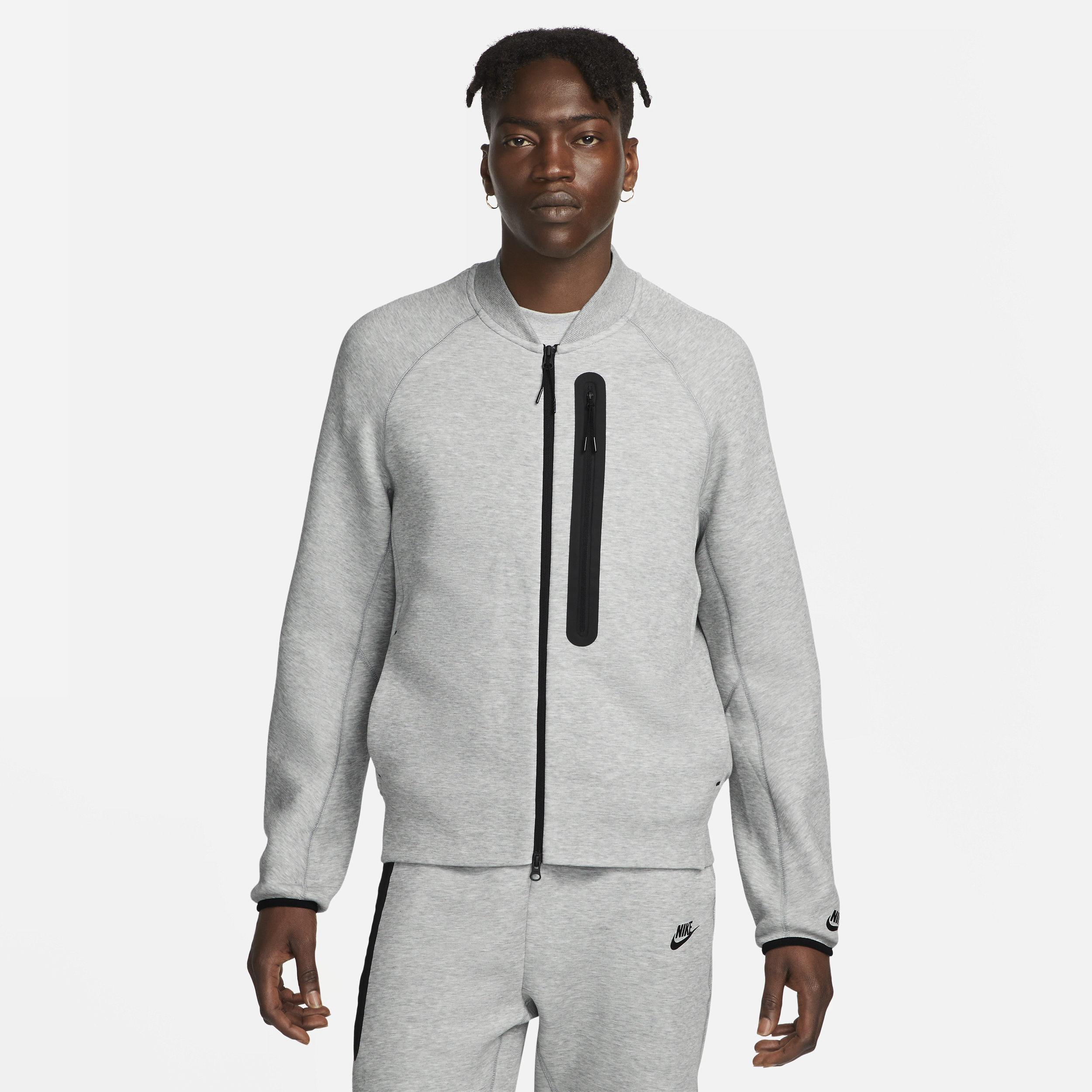 Giacca bomber Nike Sportswear Tech Fleece – Uomo - Grigio