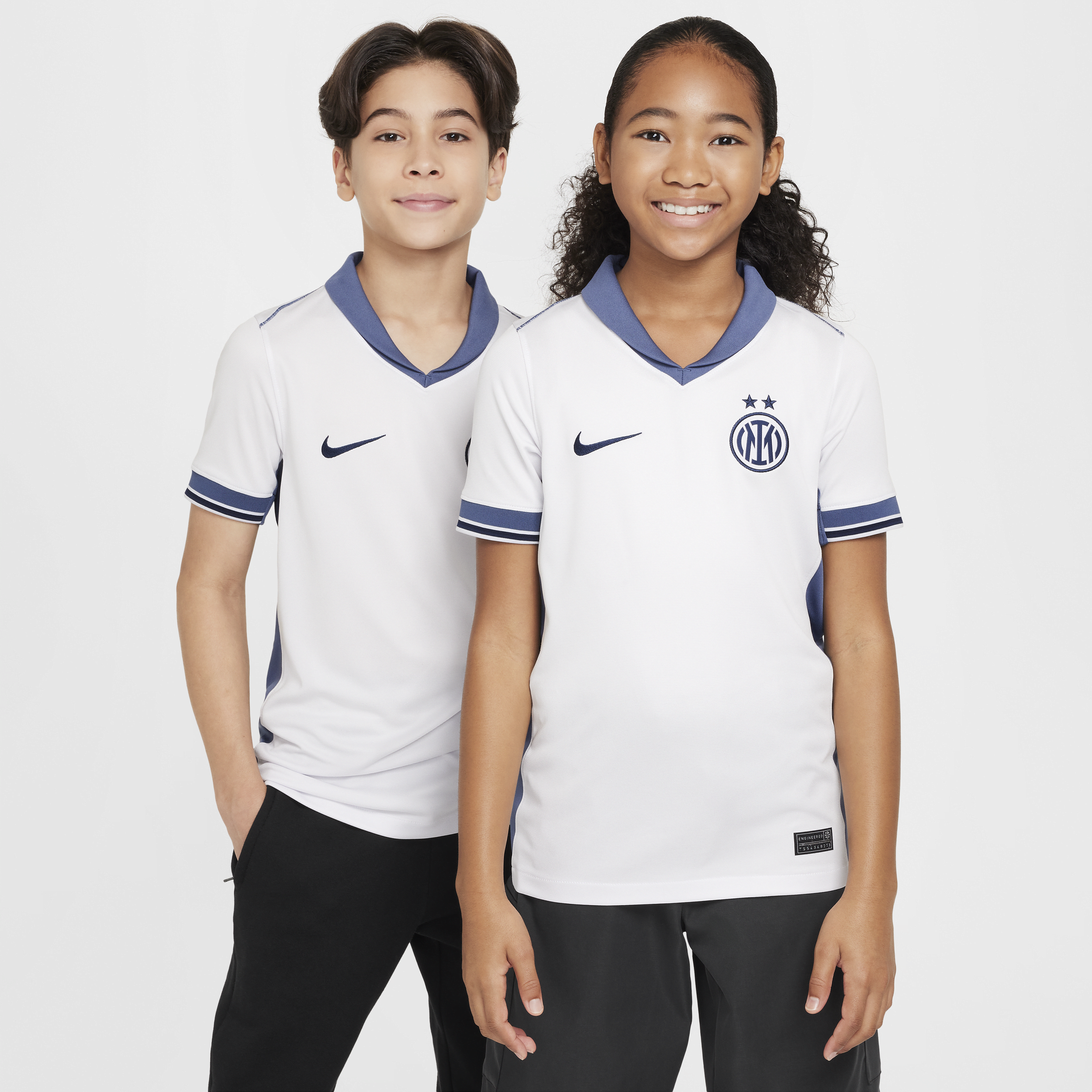 Segunda equipación Stadium Inter de Milán 2024/25 Camiseta de fútbol Replica Nike Dri-FIT - Niño/a - Blanco