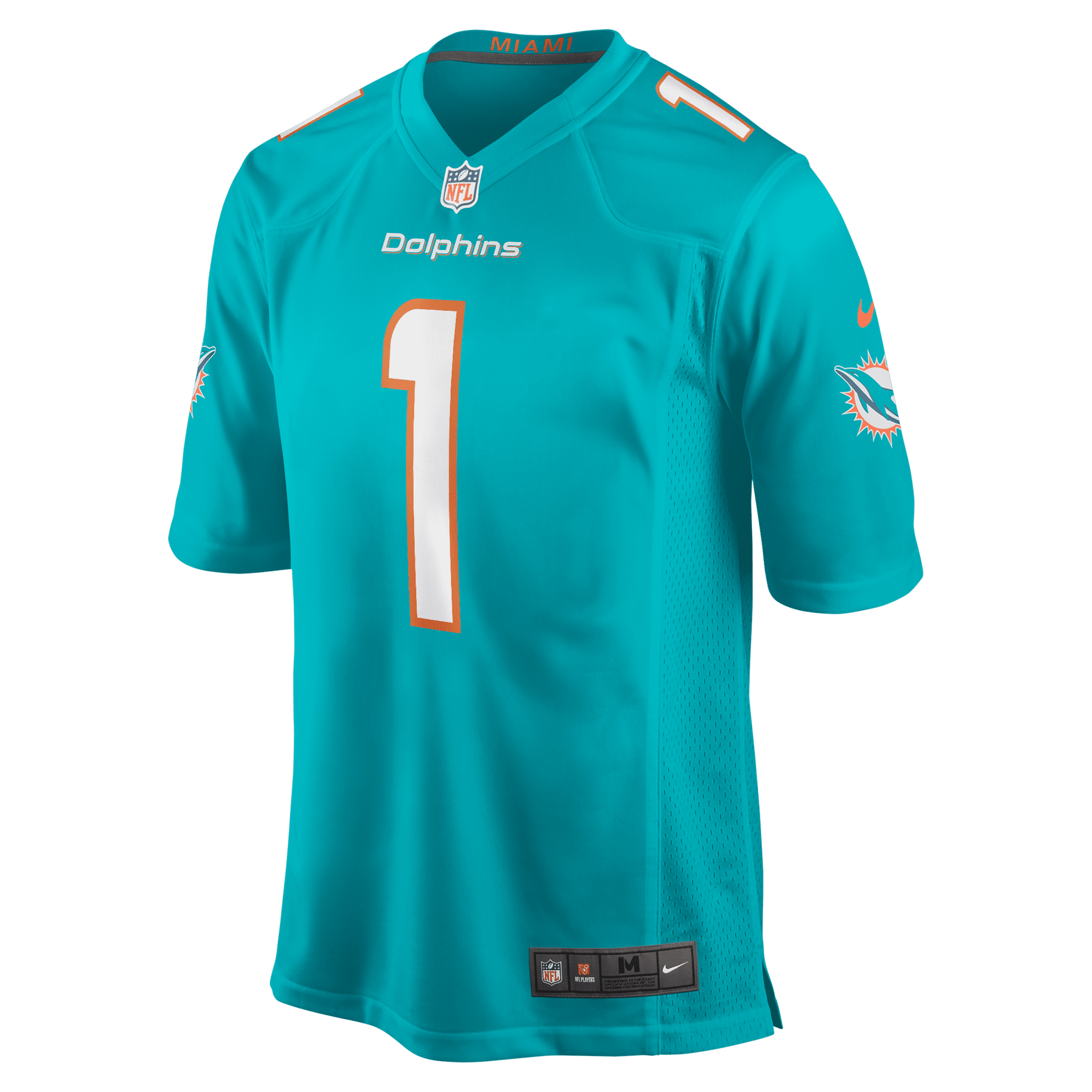 Nike NFL Miami Dolphins (Tua Tagovailoa)-spillertrøje til amerikansk fodbold til mænd - grøn