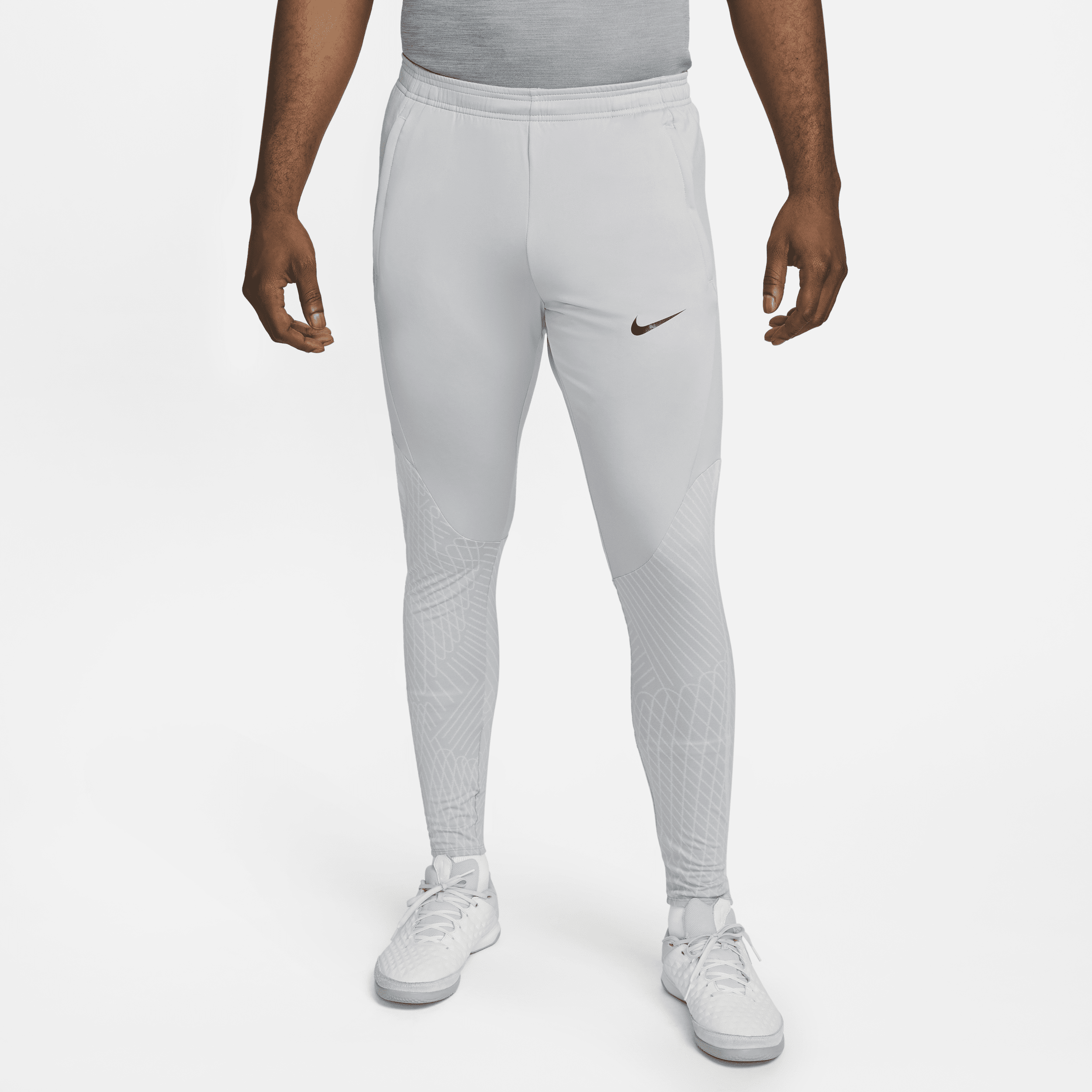 Nike Dri-FIT Strike-fodboldbukser til mænd - grå