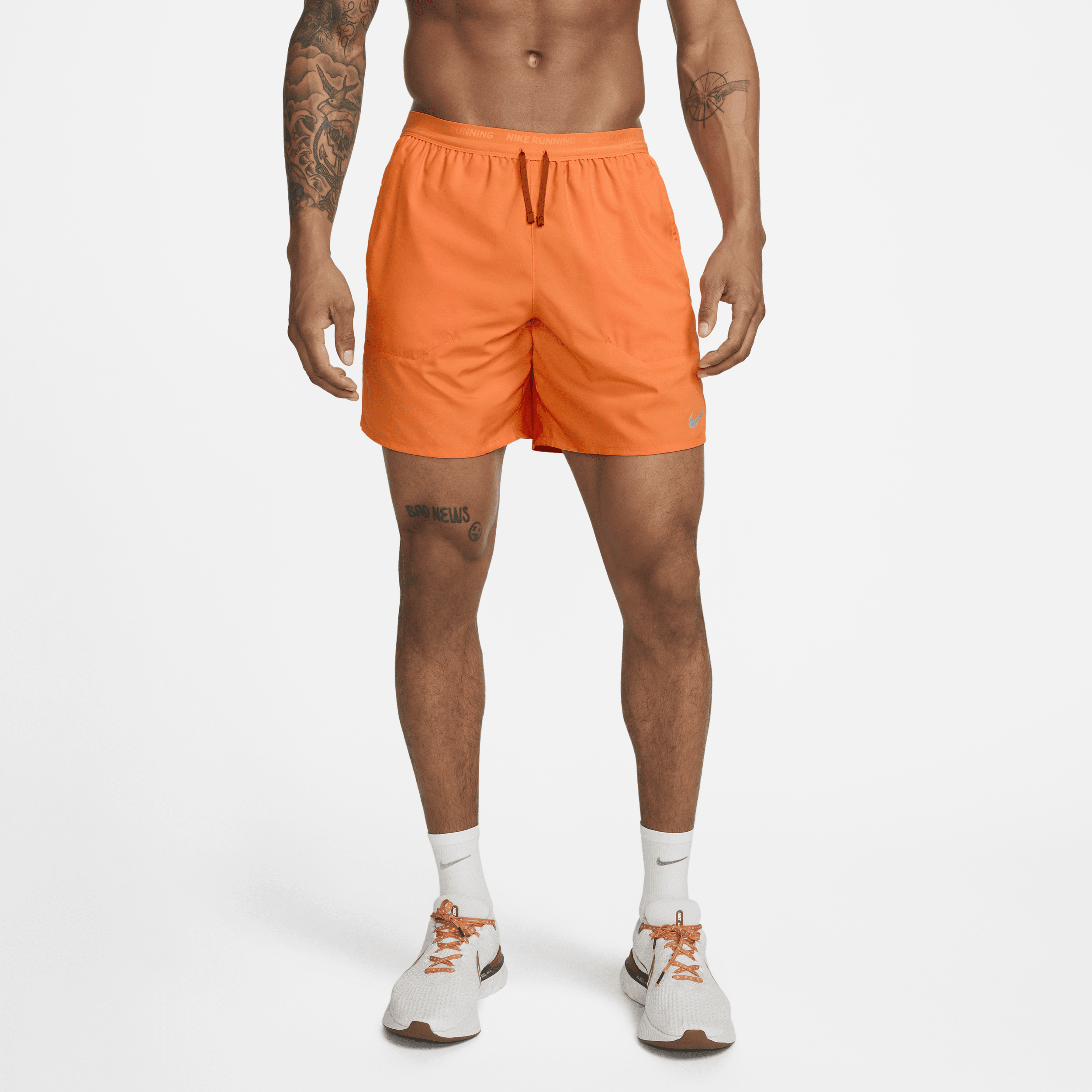 Men orange cheap nike shorts