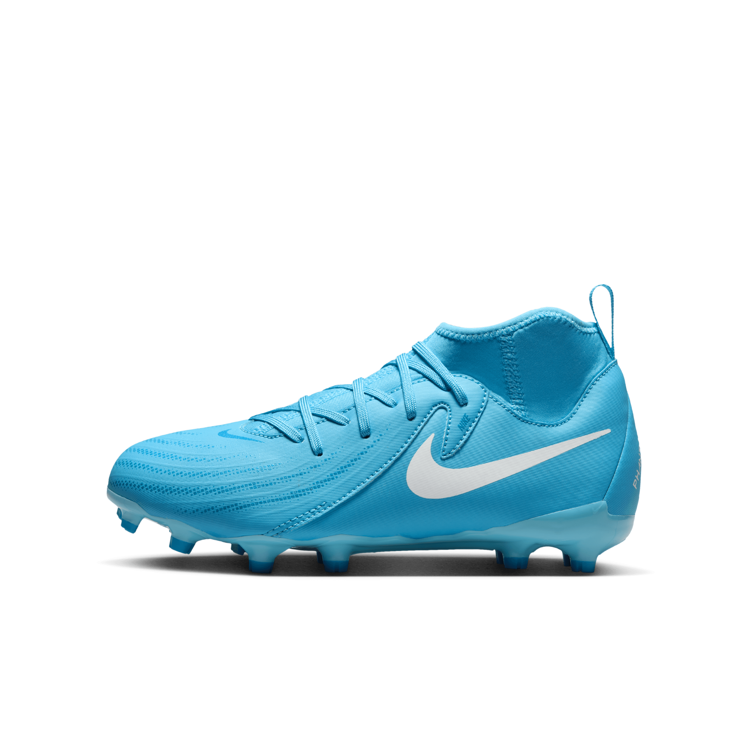 Nike Jr. Phantom Luna 2 Academy Botas de fútbol de perfil alto multisuperficie - Niño/a y niño/a pequeño/a - Azul