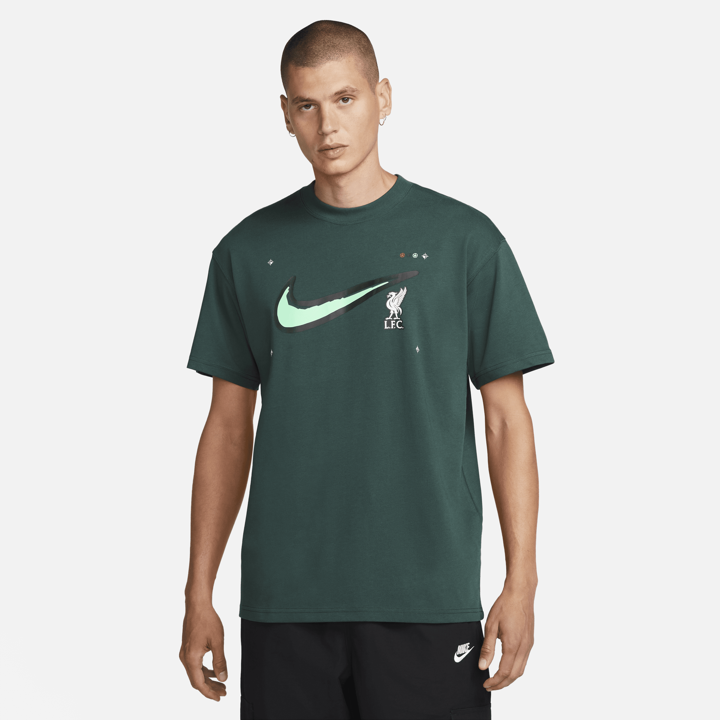Liverpool FC Max90 Nike Football-T-shirt til mænd - grøn